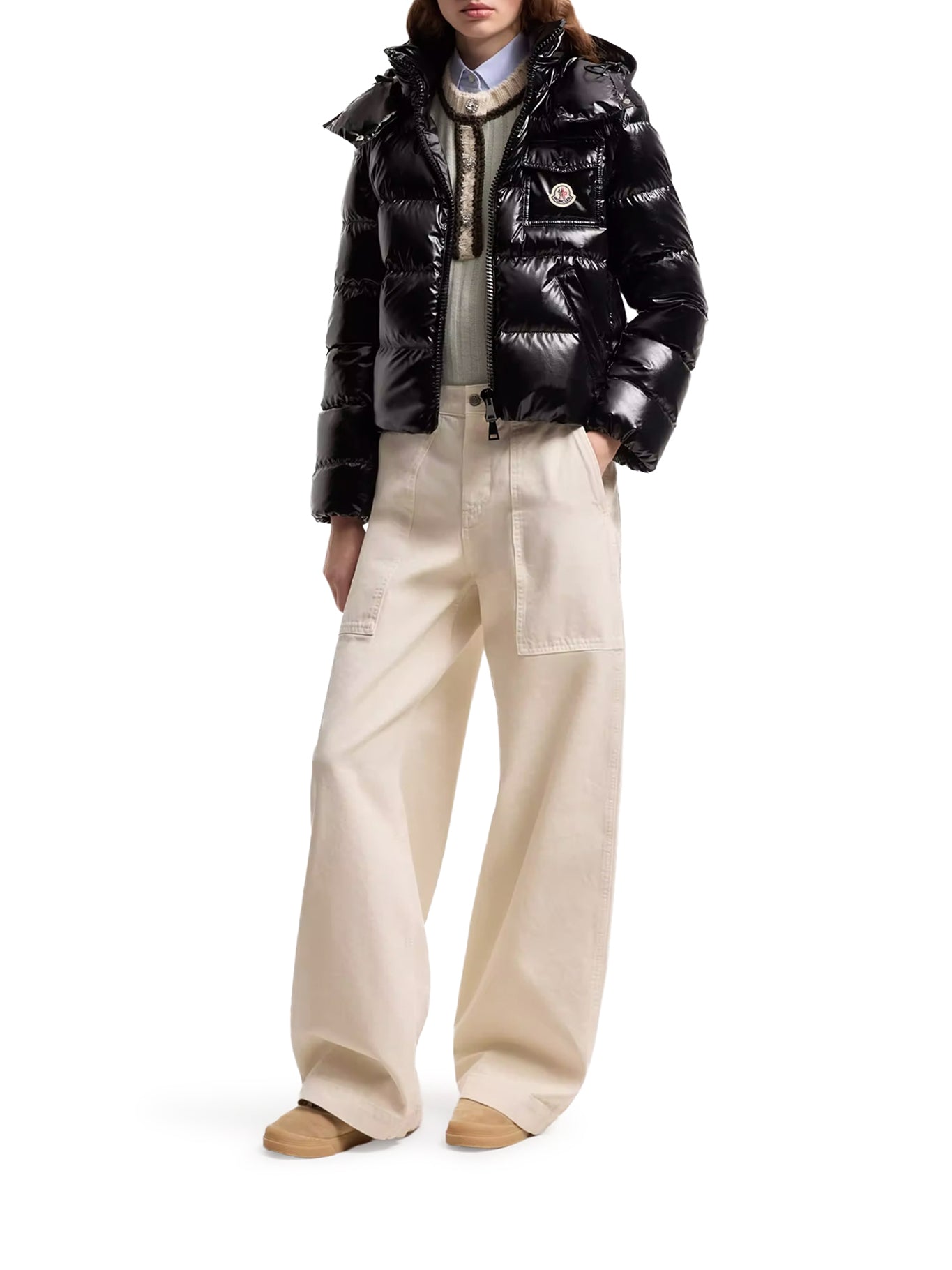 Оригінальна Andro Short Down Jacket With Hood Moncler – вид ззаду