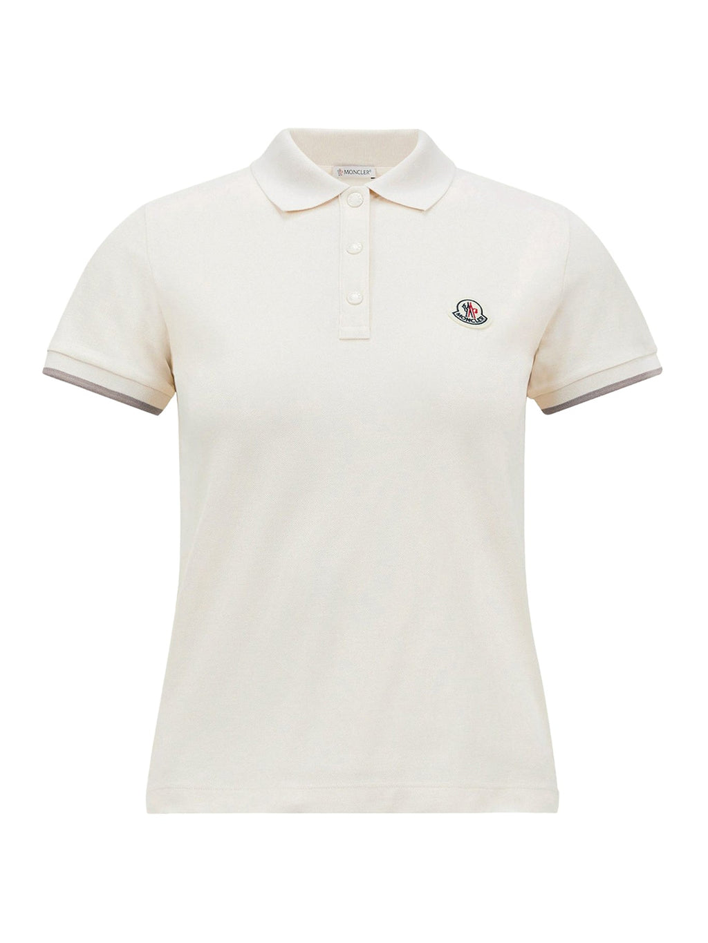 Cotton Piquet Polo Shirt With Logo Moncler – Гарантія оригінальності – боковий вид