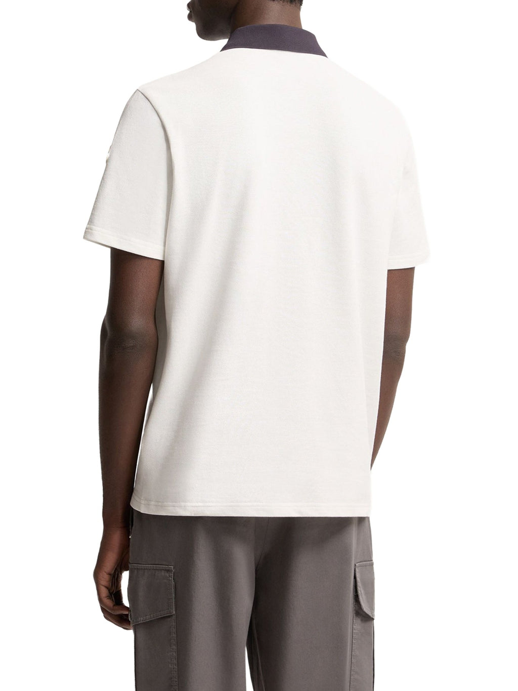 Cotton Piquet Polo Shirt With Embroidered Logo Moncler оригінал – Купити в Україні – збільшений вид