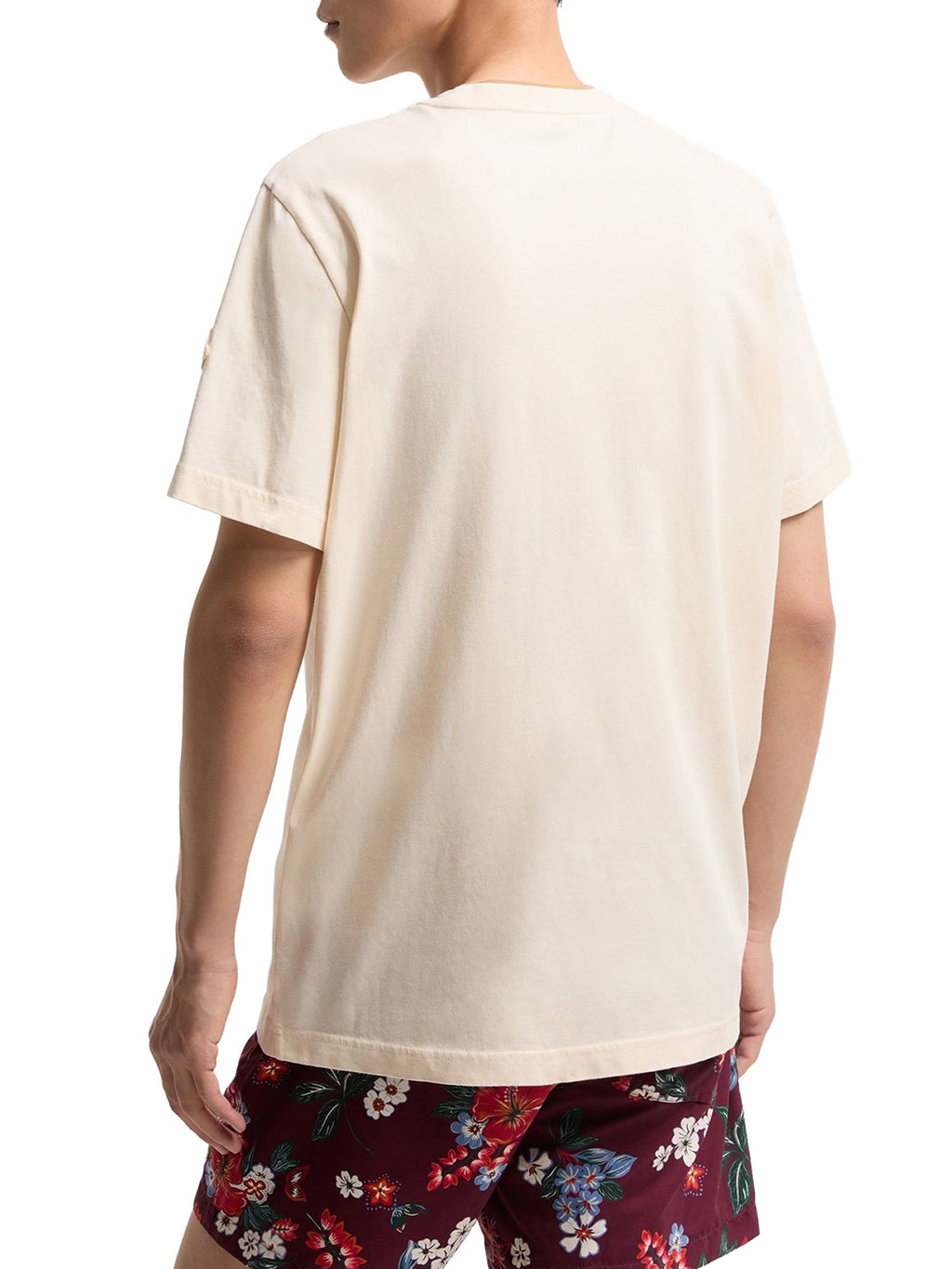 Cotton T-Shirt With Embroidered Logo Moncler – Гарантія оригінальності – збільшений вид