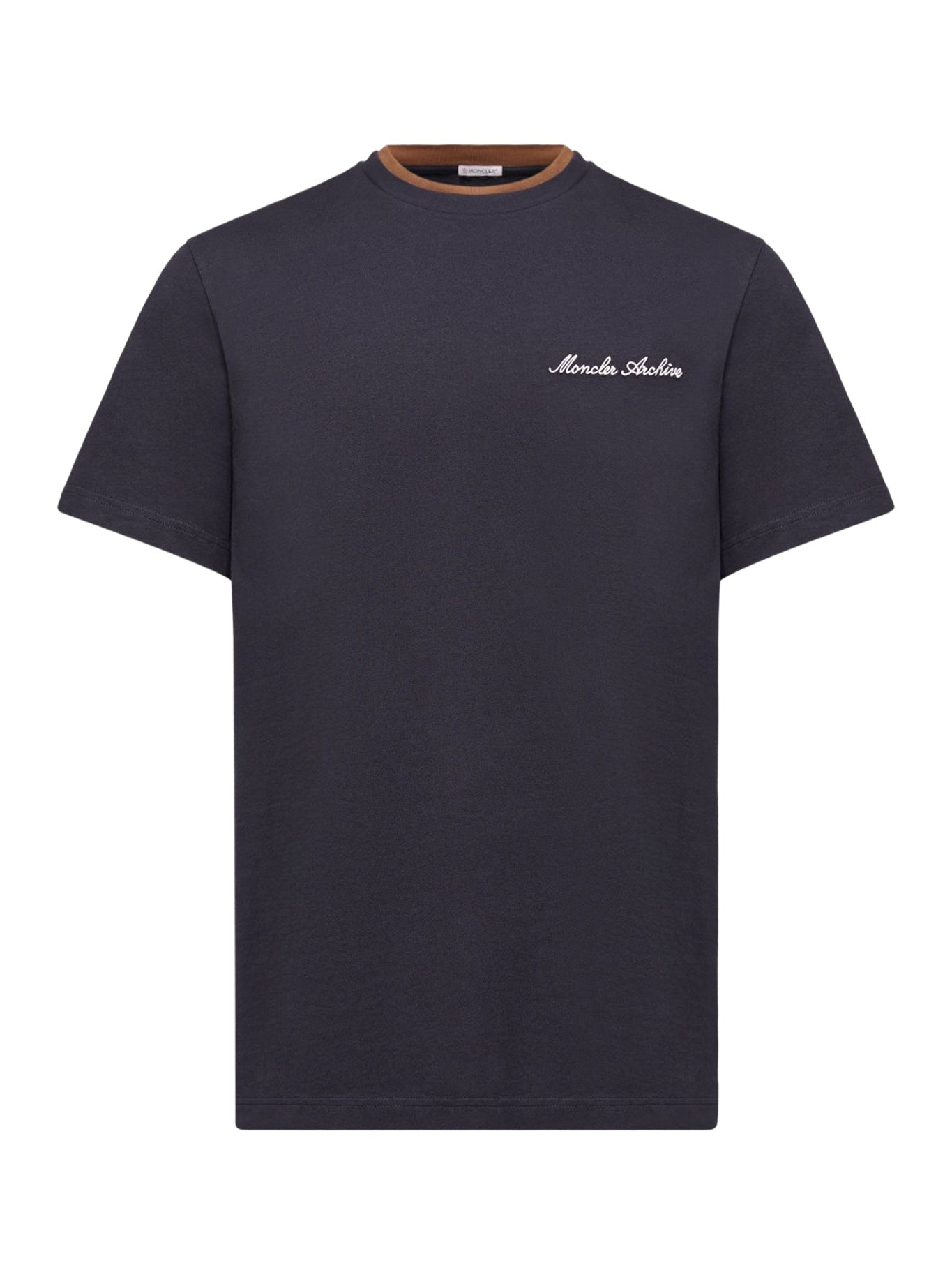 Cotton T-Shirt With Embroidered Logo Moncler – Гарантія оригінальності – боковий вид