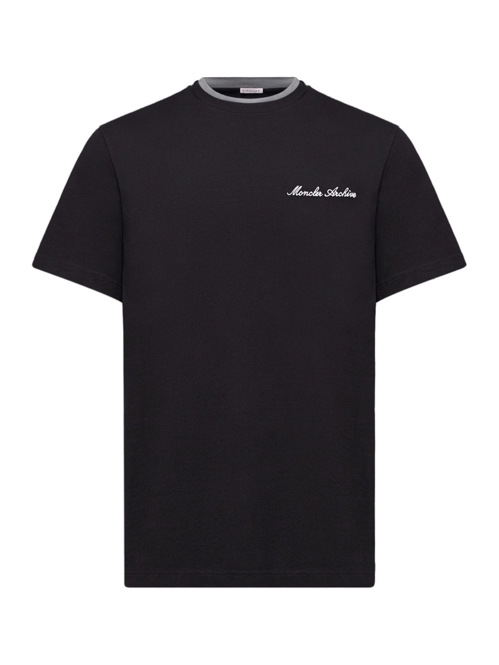 Cotton T-Shirt With Embroidered Logo Moncler – Гарантія оригінальності – боковий вид