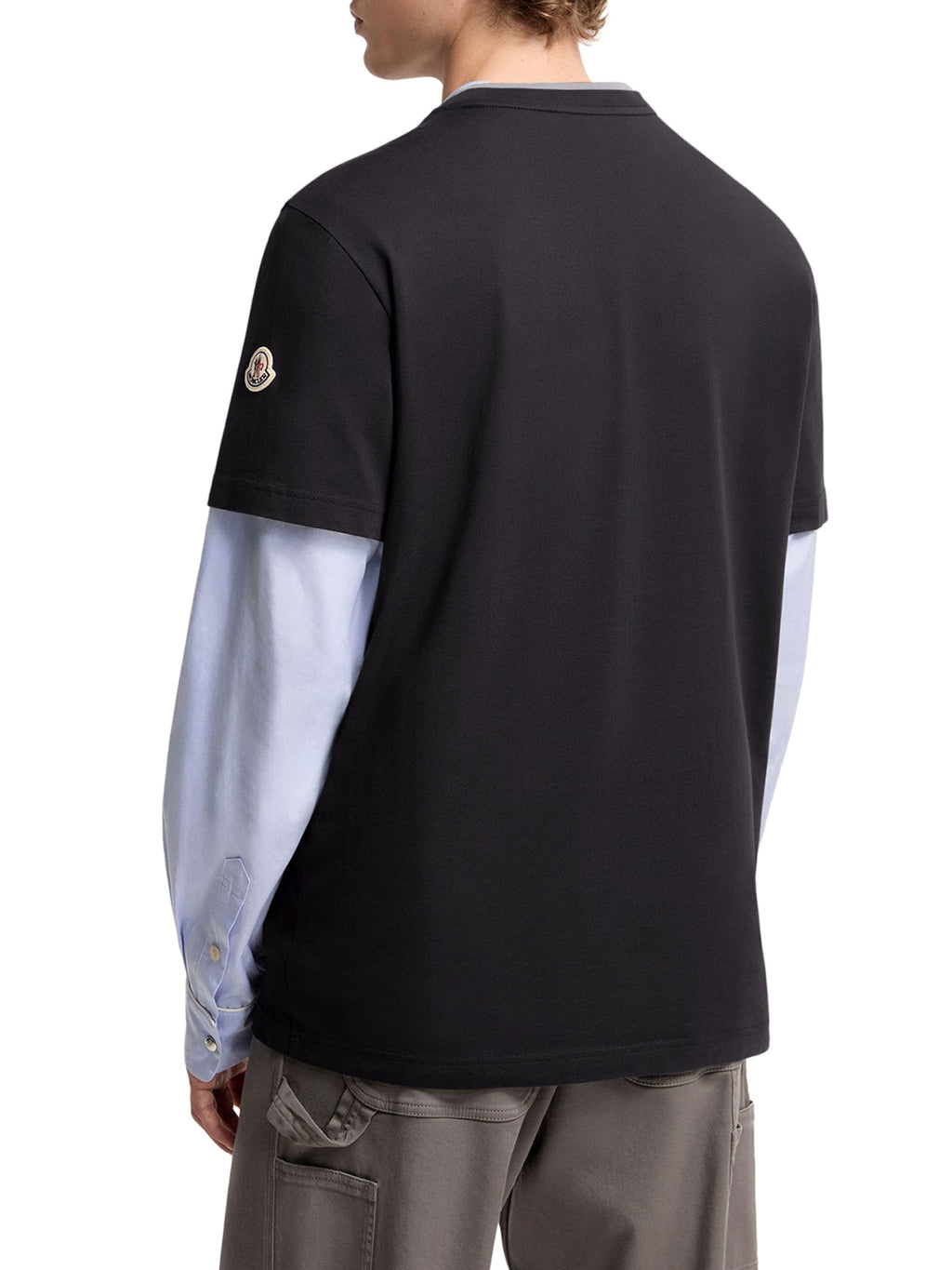 Cotton T-Shirt With Embroidered Logo Moncler – Гарантія оригінальності – збільшений вид