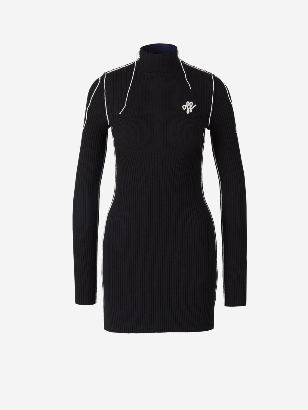 Wool Knitted Dress Off-white – Гарантія оригінальності – боковий вид