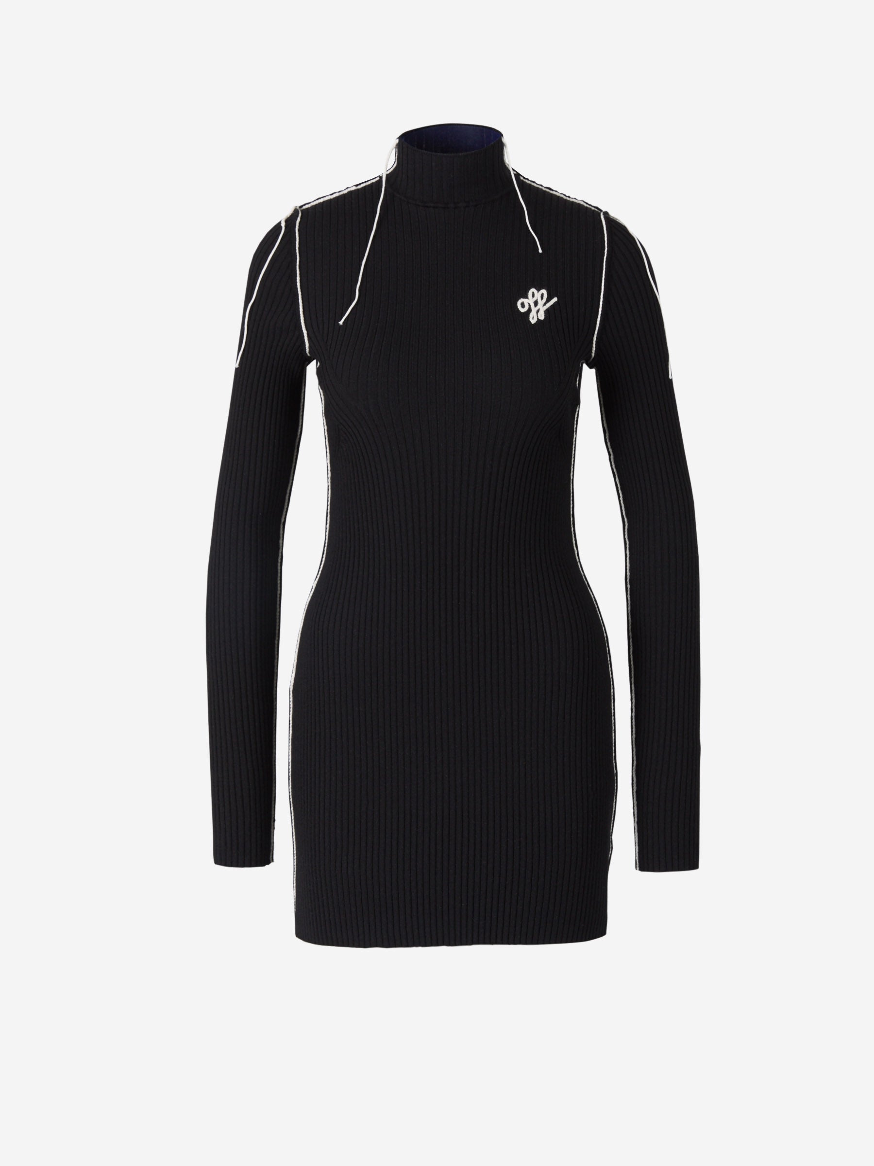 Wool Knitted Dress Off-white – Гарантія оригінальності – боковий вид