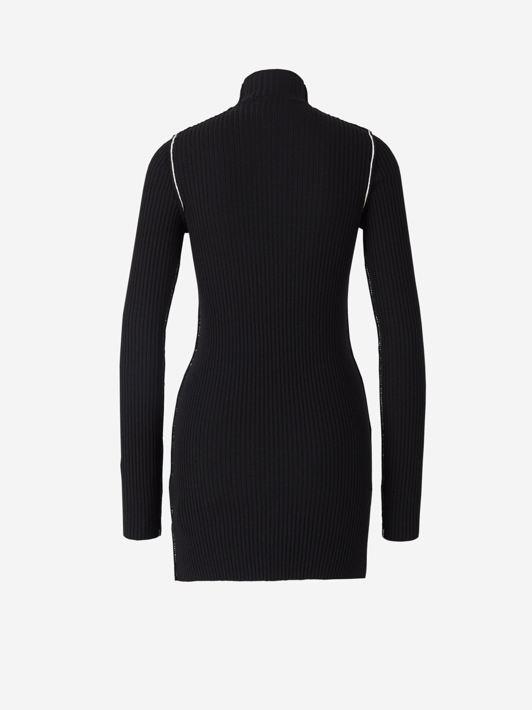 Wool Knitted Dress Off-white – Гарантія оригінальності – вид ззаду