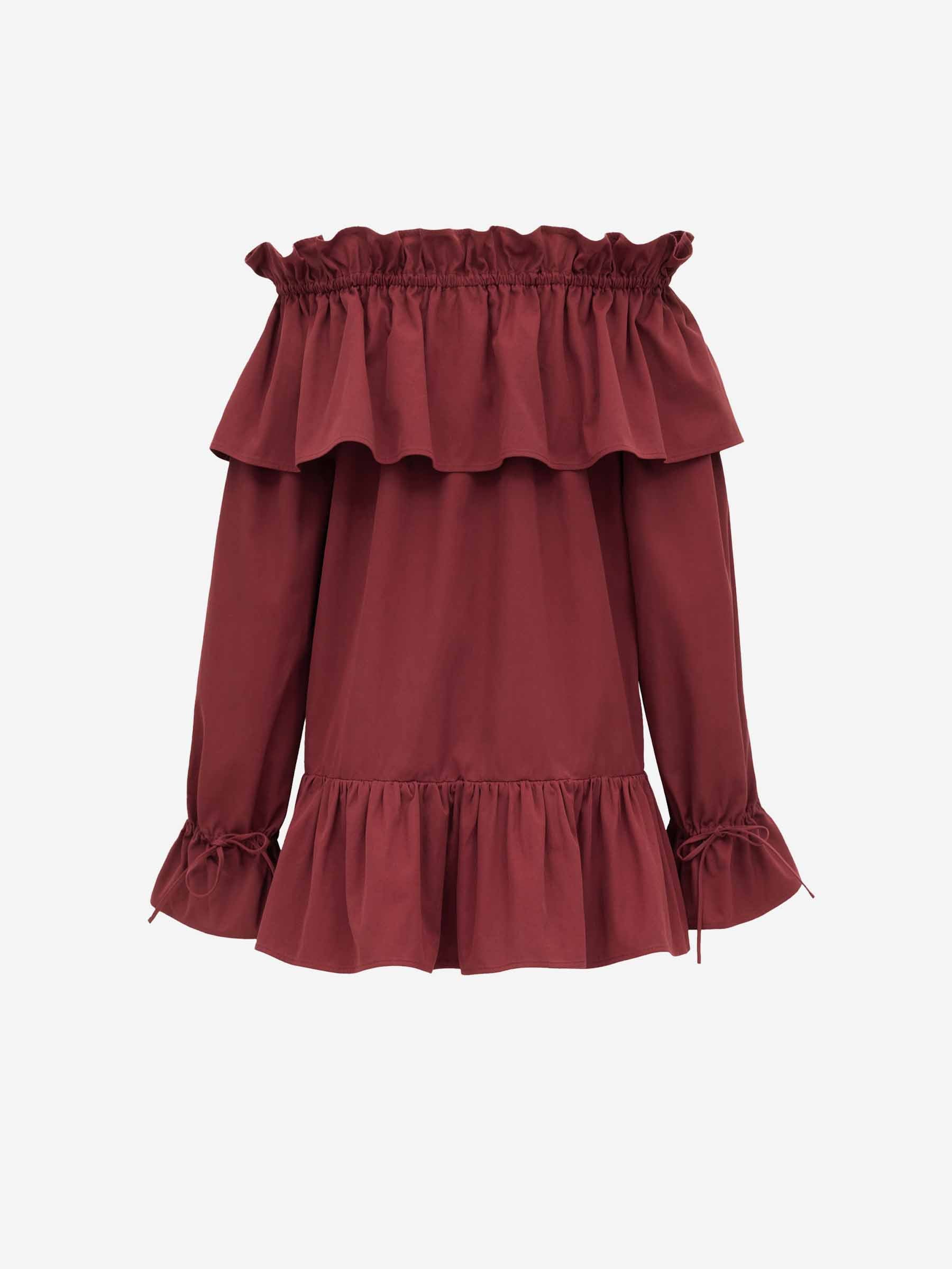 Оригінальна Mini Ruffle Dress Saint laurent – детальний вид