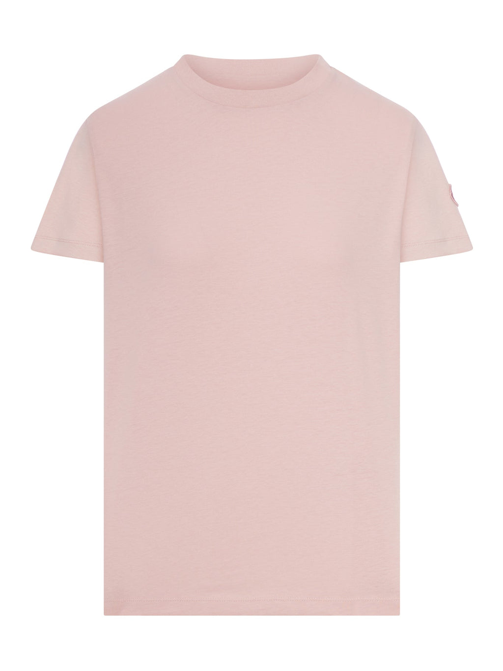 Cotton T-Shirt With Embroidered Logo Moncler – Гарантія оригінальності – боковий вид
