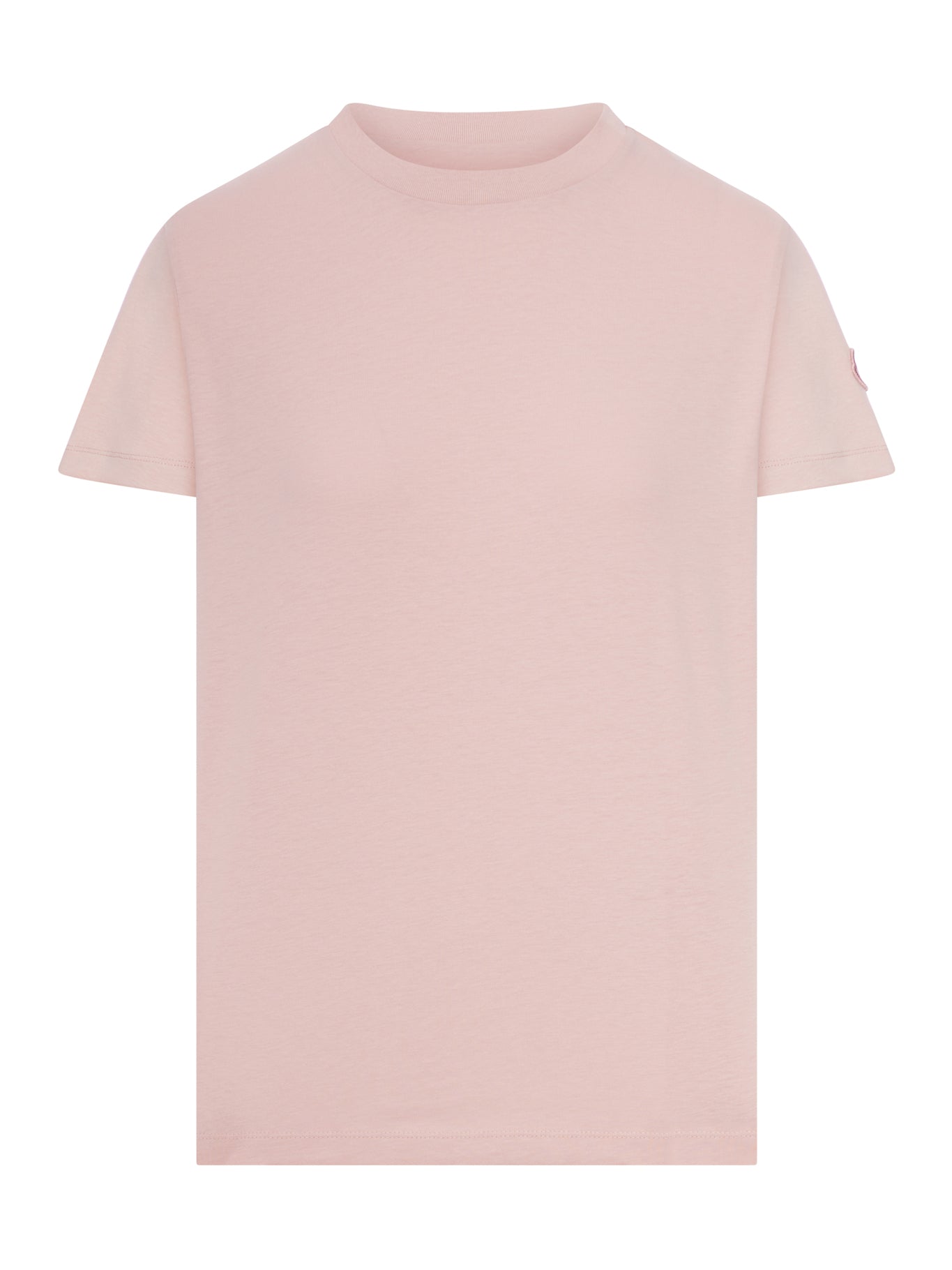 Cotton T-Shirt With Embroidered Logo Moncler – Гарантія оригінальності – боковий вид