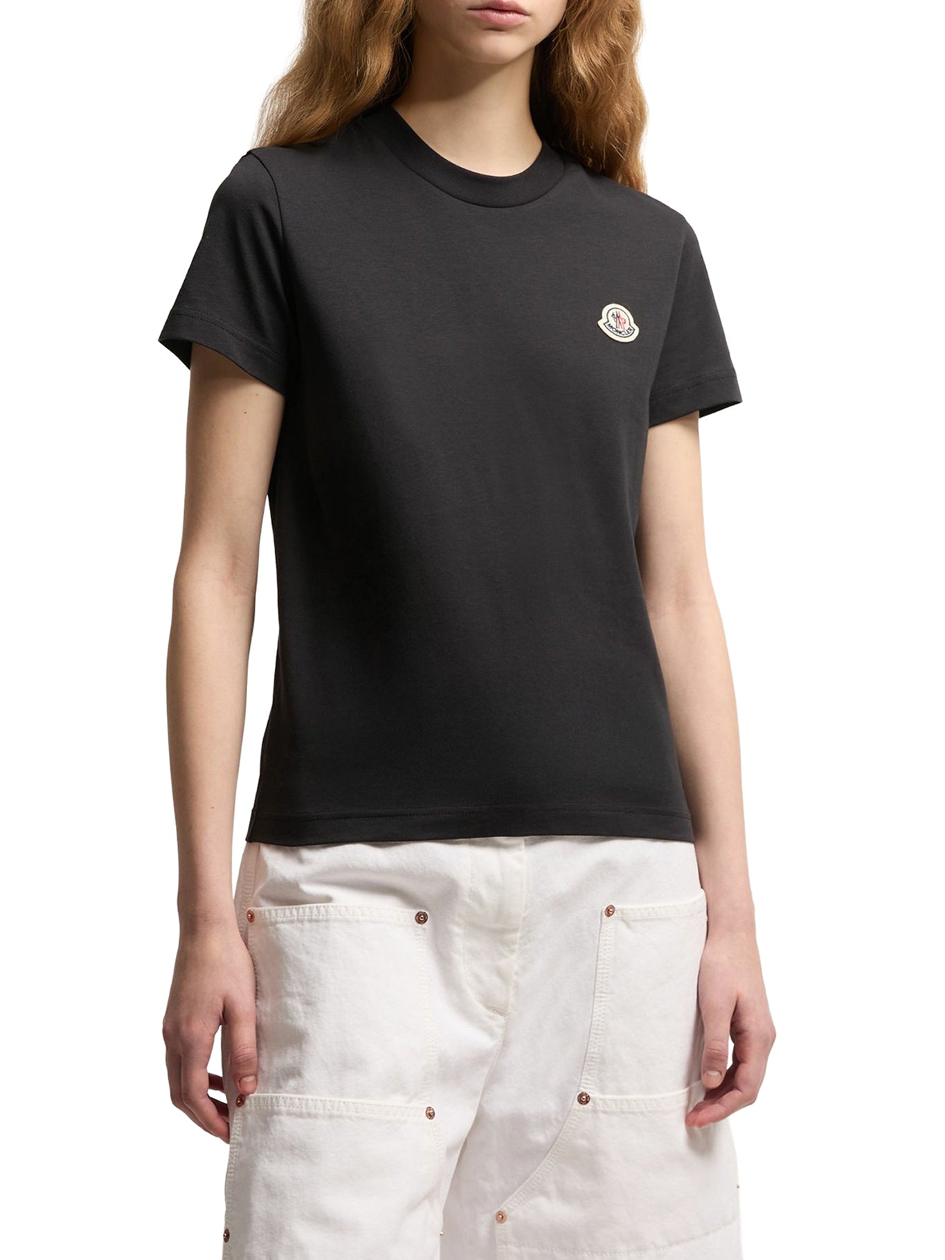 Set Of Three Cotton T-Shirts With Logo Patch Moncler – Гарантія оригінальності – детальний вид