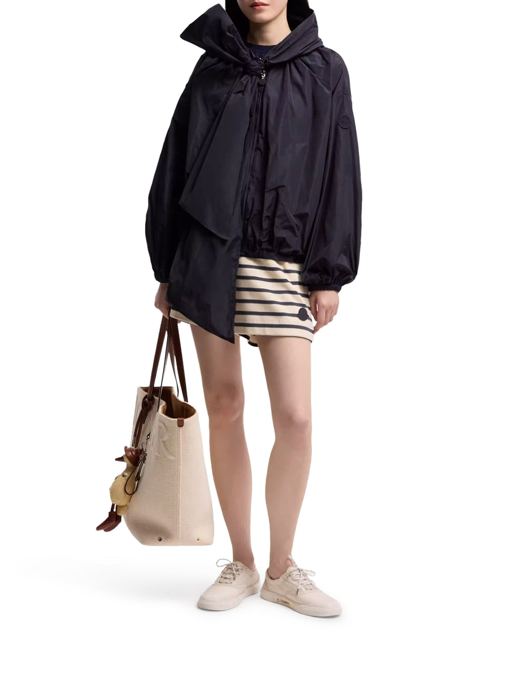Striped Shorts With Drawstring And Logo Moncler оригінал – Купити в Україні – вид ззаду