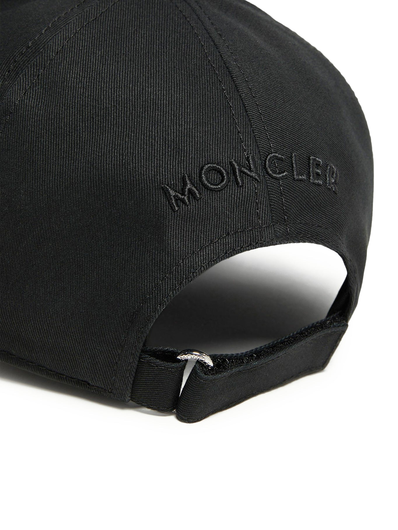 Cotton Gabardine Baseball Cap Moncler – Гарантія оригінальності – збільшений вид - MONCLER
