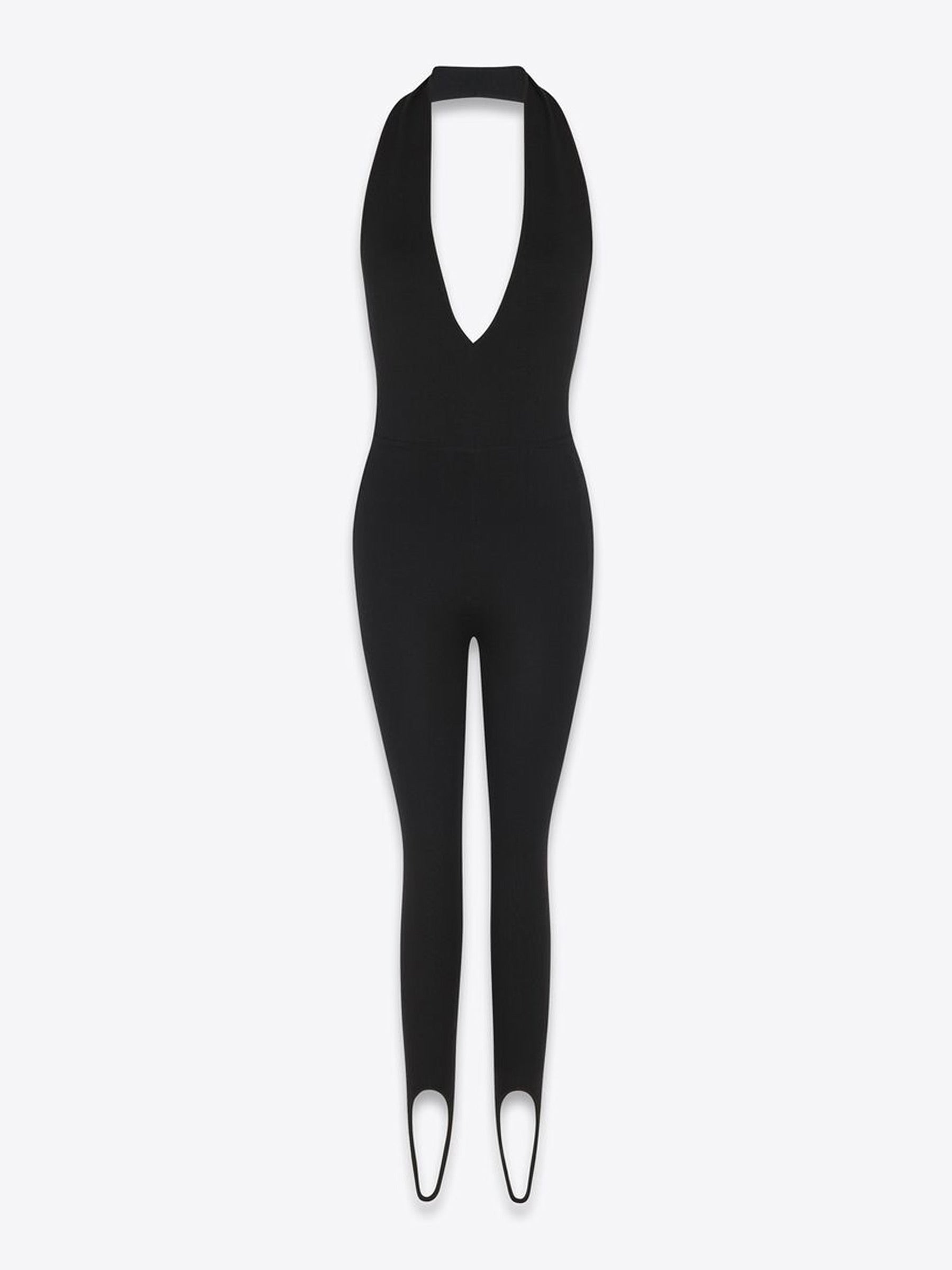 Wool Halter Jumpsuit Saint laurent – Гарантія оригінальності – боковий вид