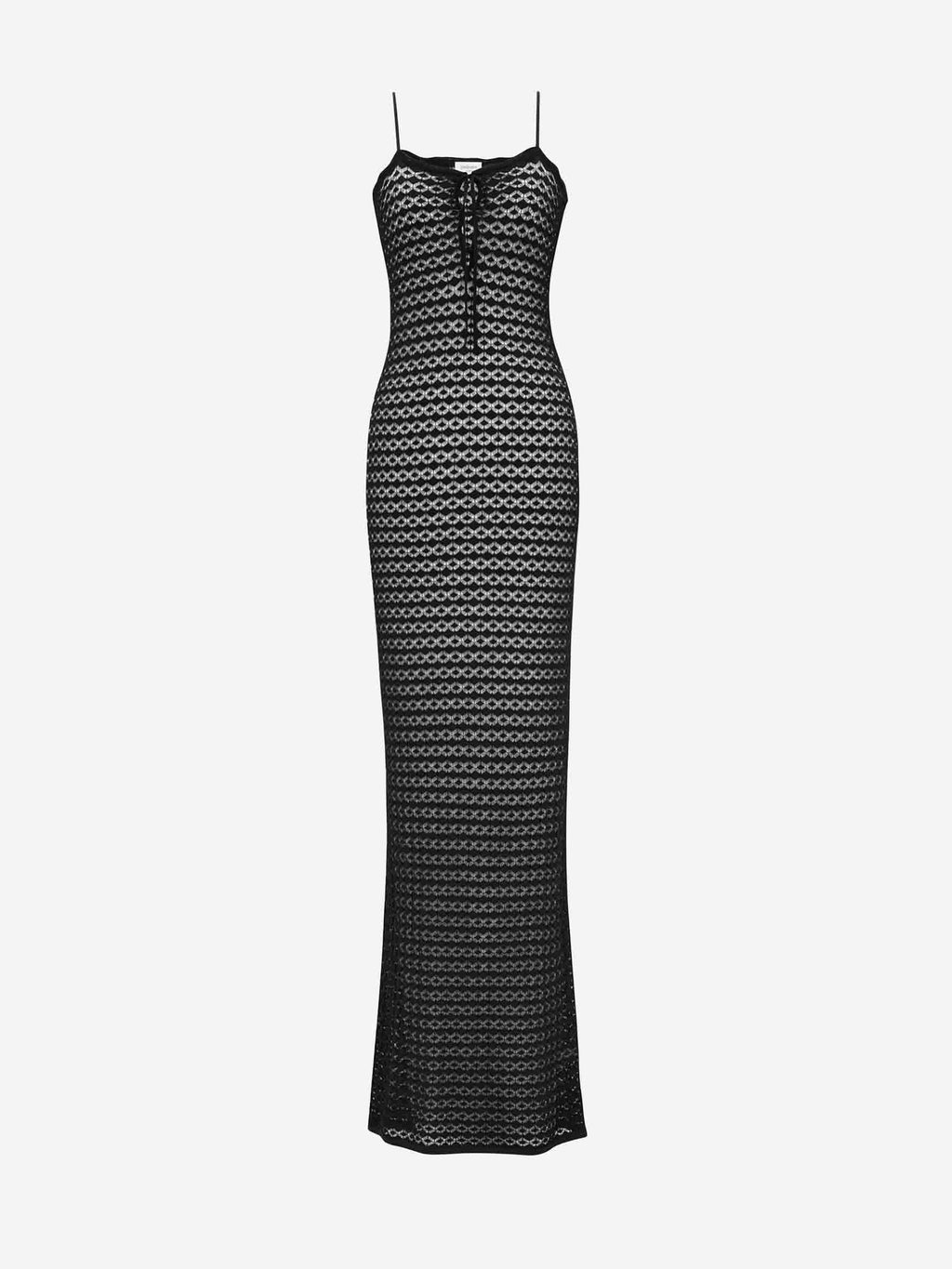 Maxi Knitted Dress Saint laurent оригінал – Купити в Україні – боковий вид