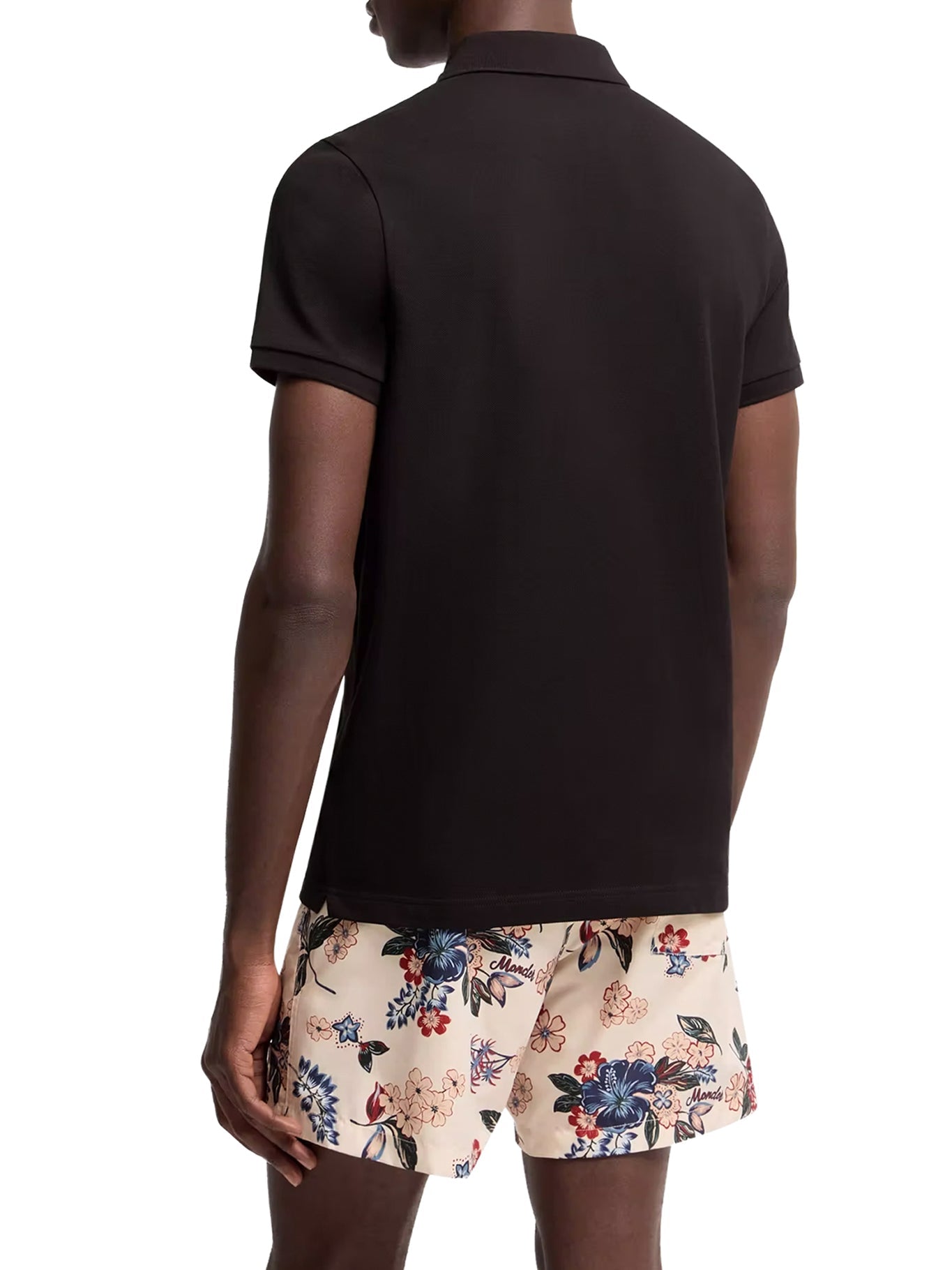 Cotton Polo Shirt With Logo Patch Moncler – Гарантія оригінальності – збільшений вид