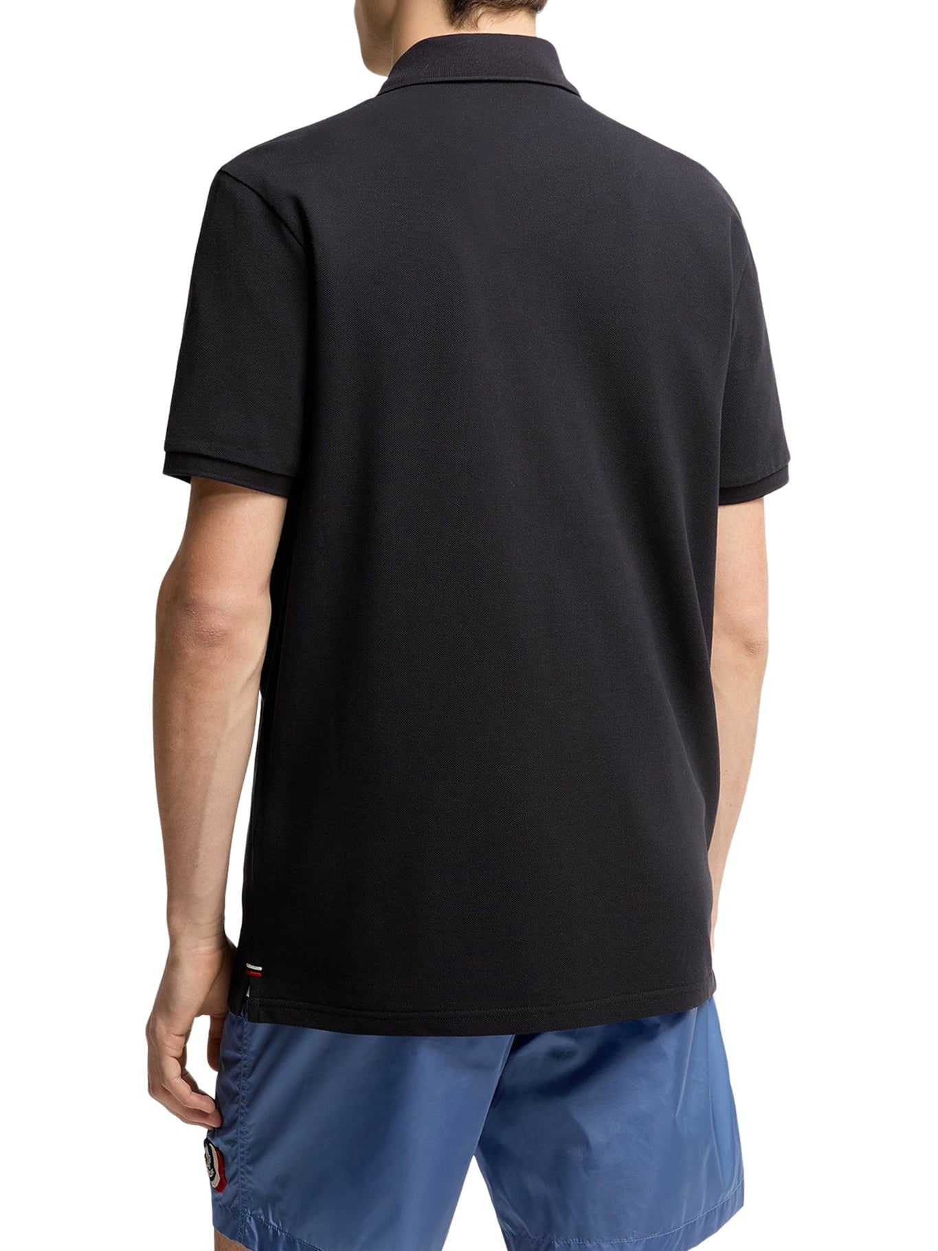 Cotton Piquet Polo Shirt With Logo Patch Moncler – Гарантія оригінальності – збільшений вид