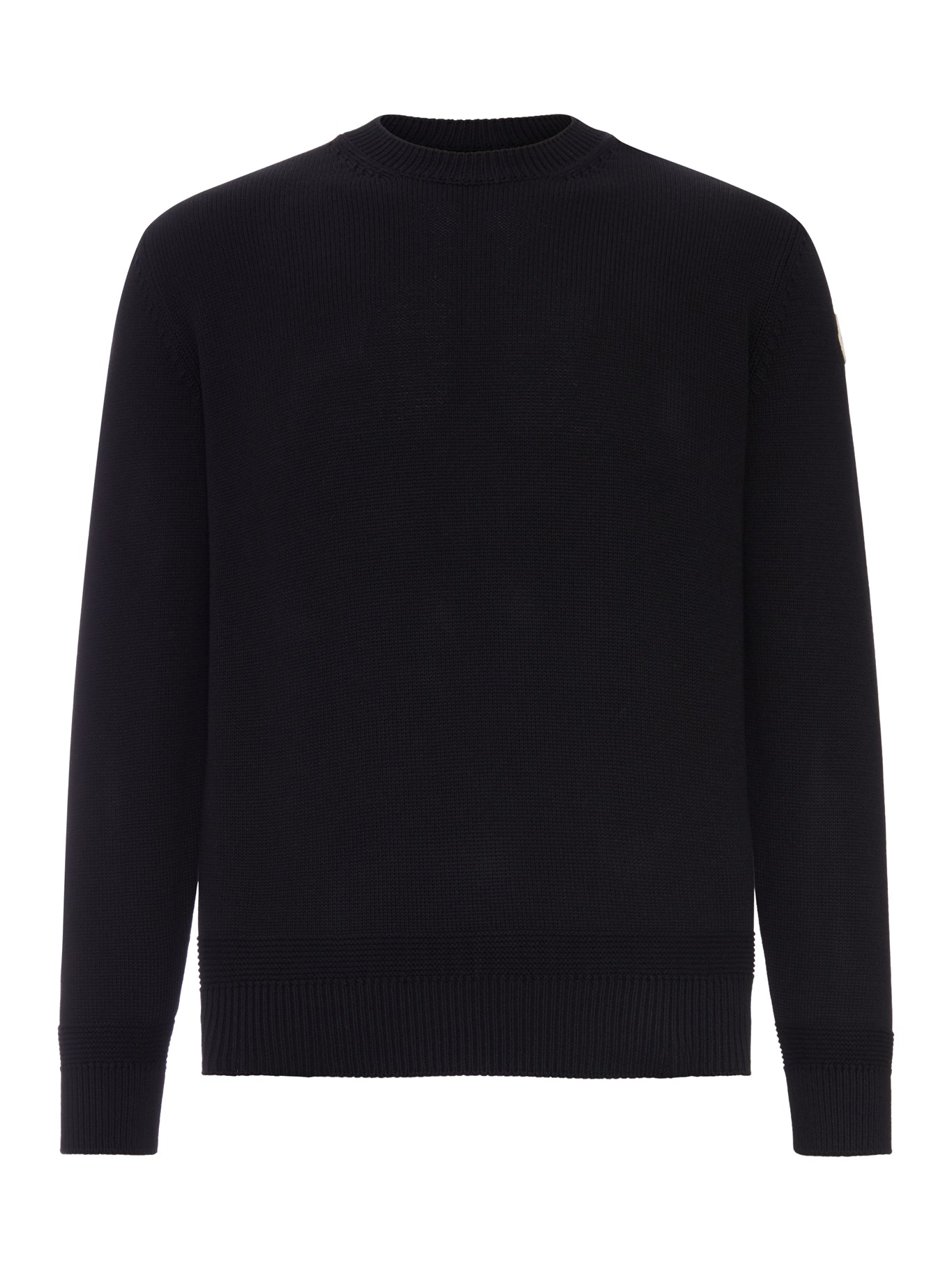 Cotton Sweater With Logo Patch Moncler оригінал – Купити в Україні – боковий вид