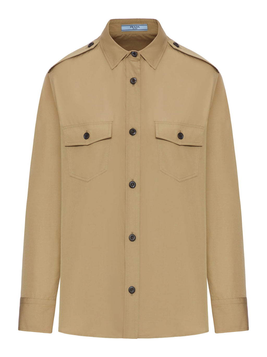 Оригінальна Cotton Poplin Shirt Prada – боковий вид
