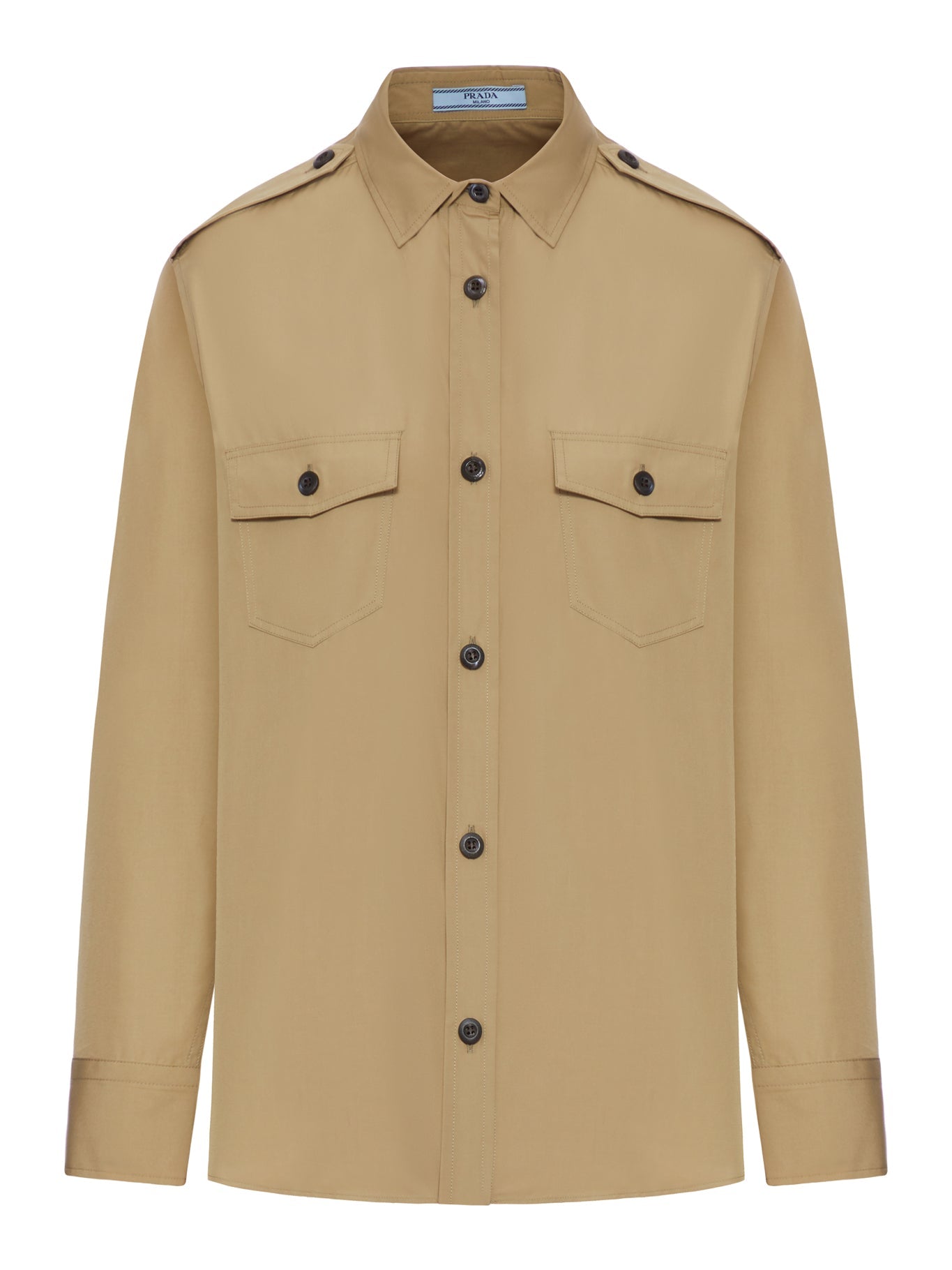 Оригінальна Cotton Poplin Shirt Prada – боковий вид