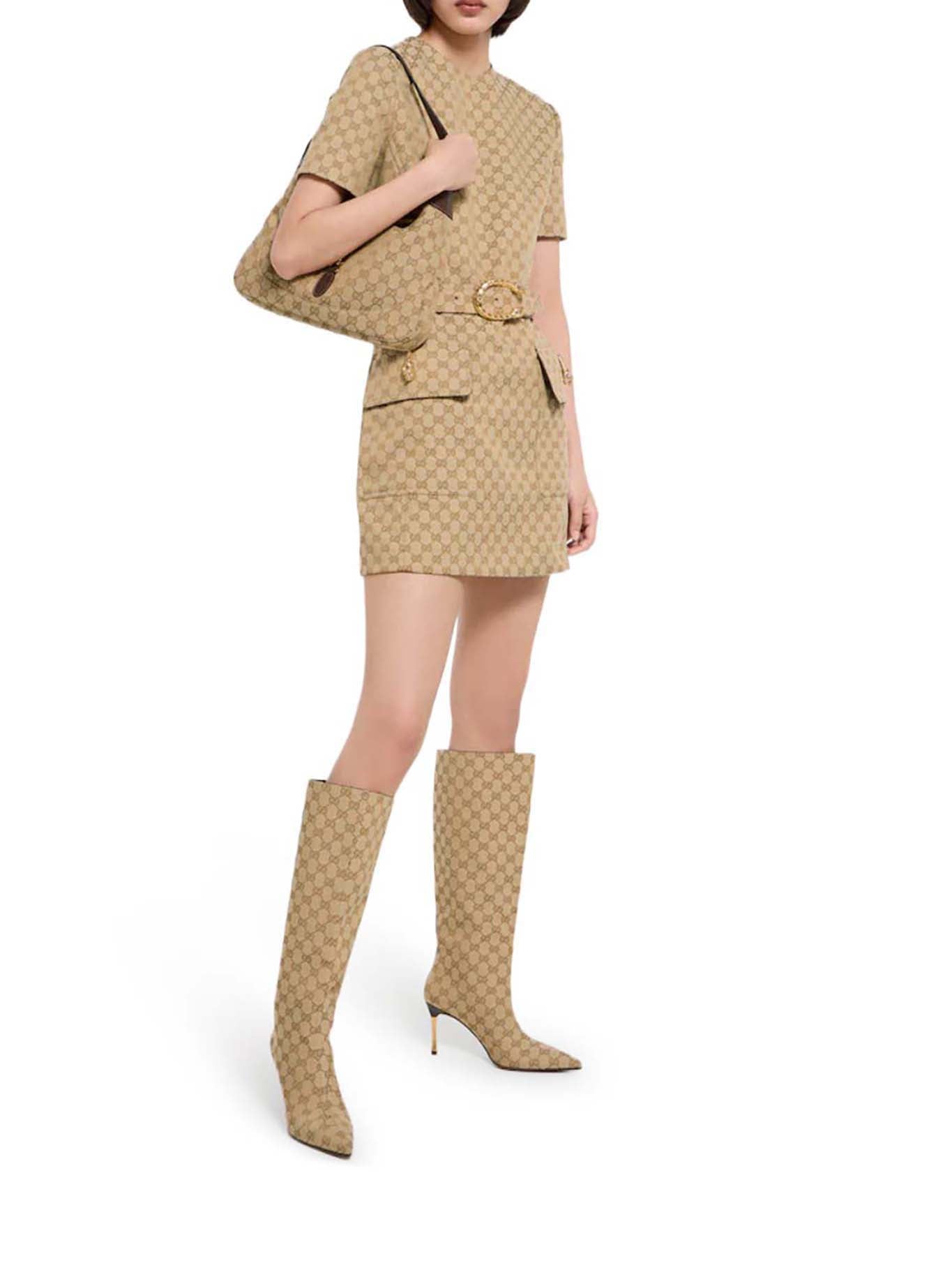 Gg Fabric Bombshell Boots Gucci оригінал – Купити в Україні – вид ззаду