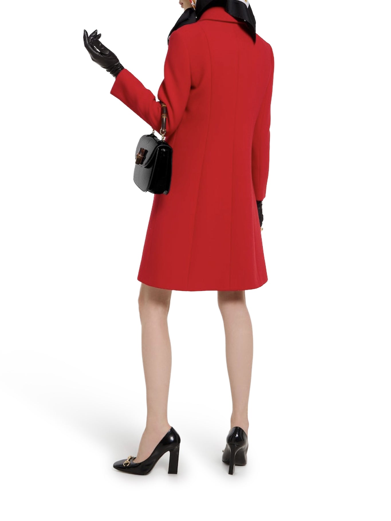 Оригінальна Natté Wool Coat With Double G Button Gucci – детальний вид