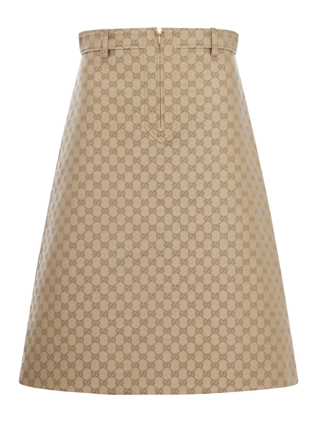 Оригінальна Gg Cotton Canvas Fabric Skirt Gucci – боковий вид
