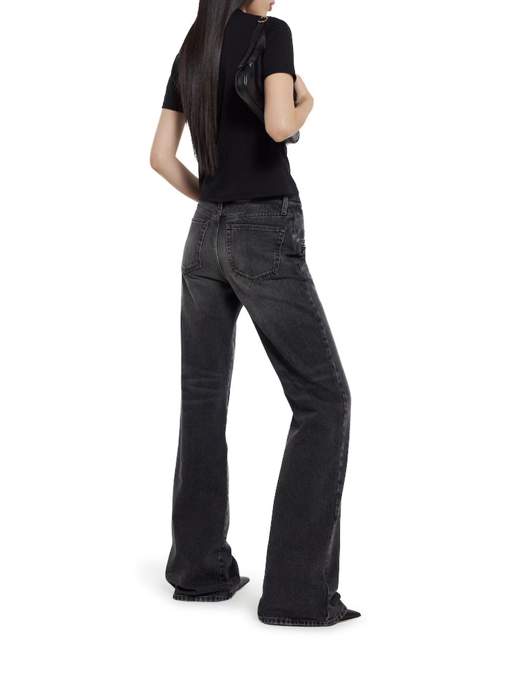 Cotton Denim Trousers With Clamp Gucci – Гарантія оригінальності – детальний вид