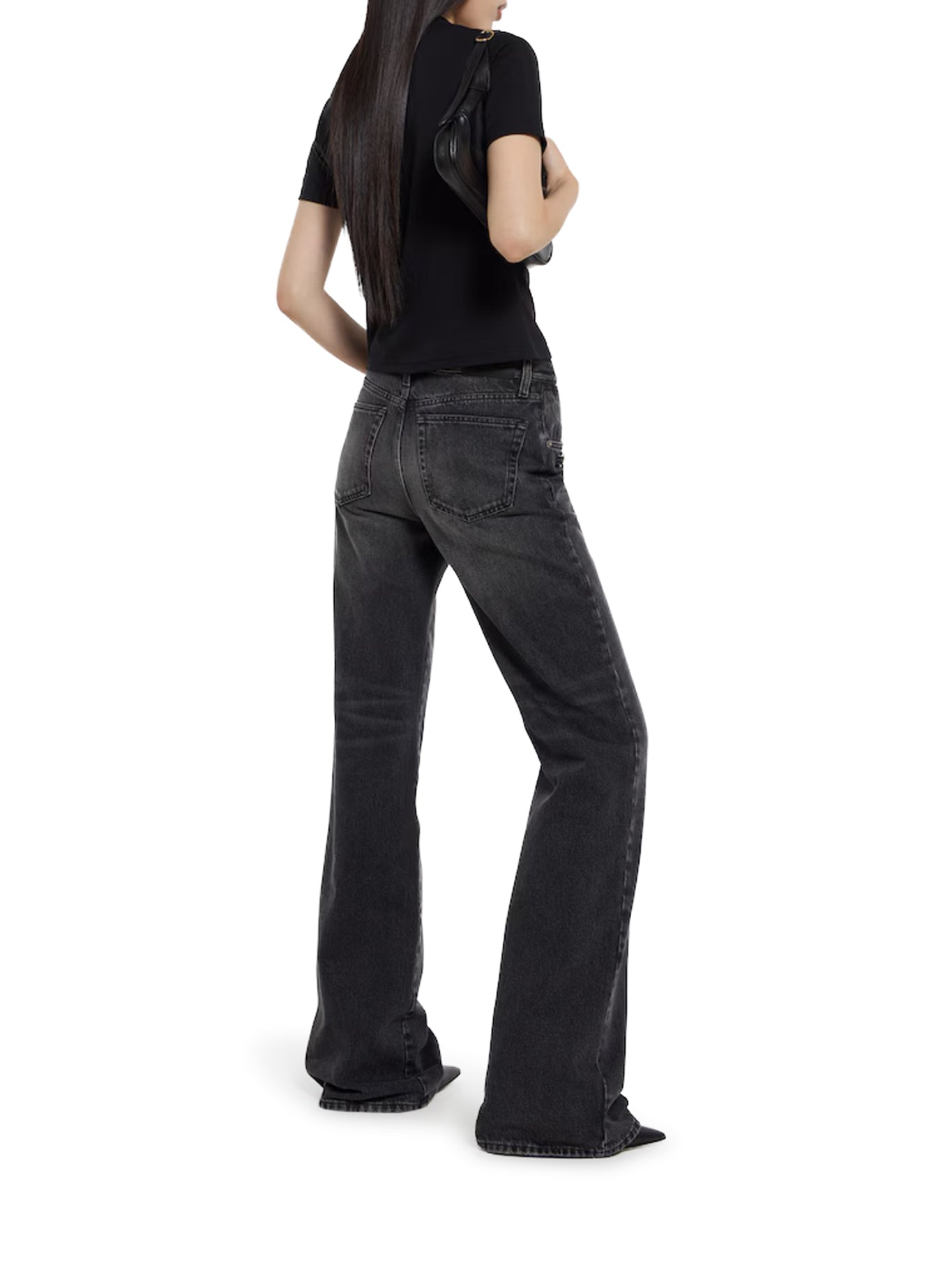 Cotton Denim Trousers With Clamp Gucci – Гарантія оригінальності – детальний вид