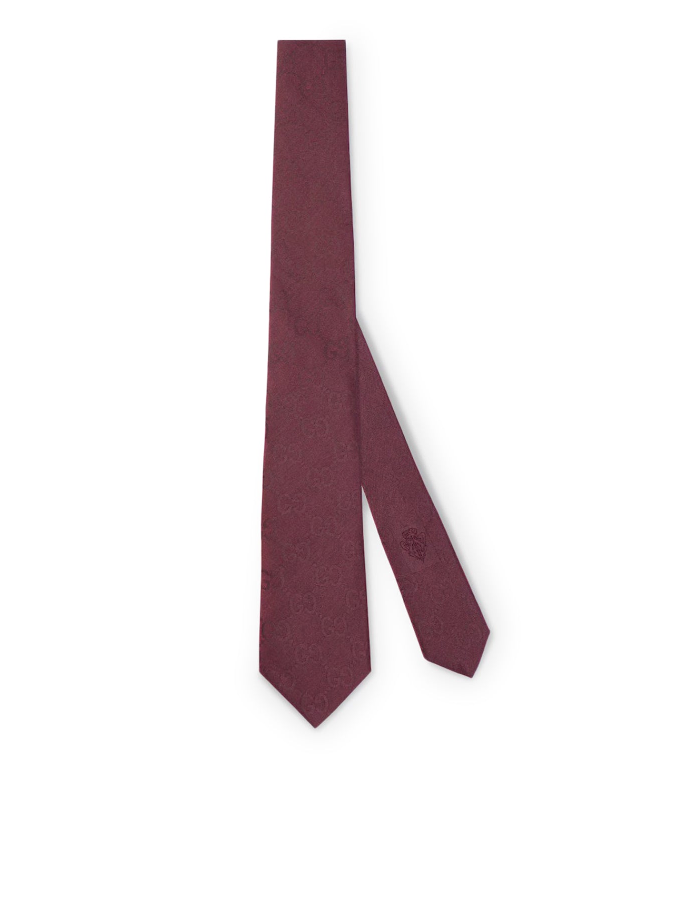 Gg Cotton And Silk Tie Gucci – Гарантія оригінальності – боковий вид