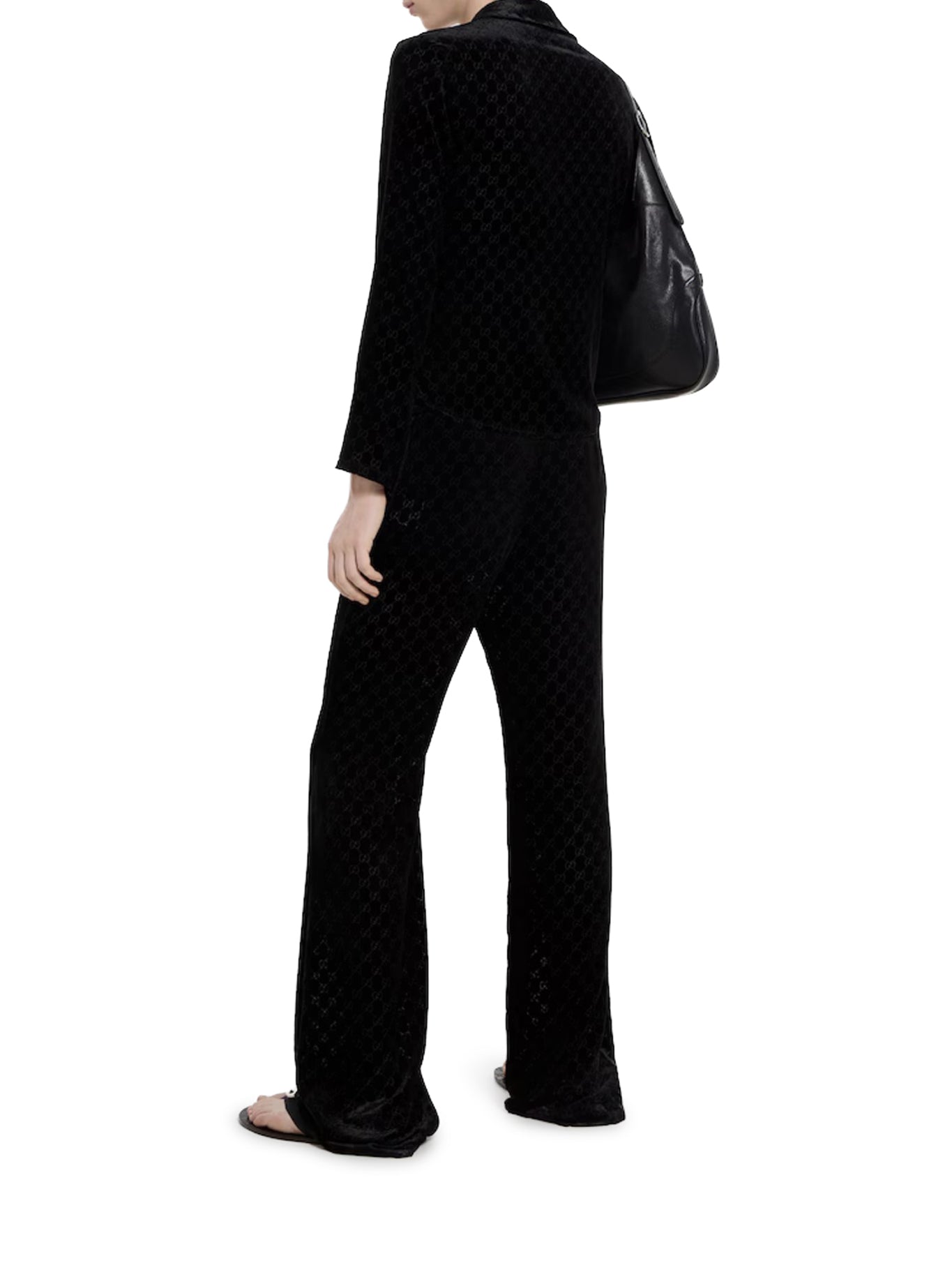 Gg Stretch Dévoré Velvet Trousers Gucci оригінал – Купити в Україні – детальний вид