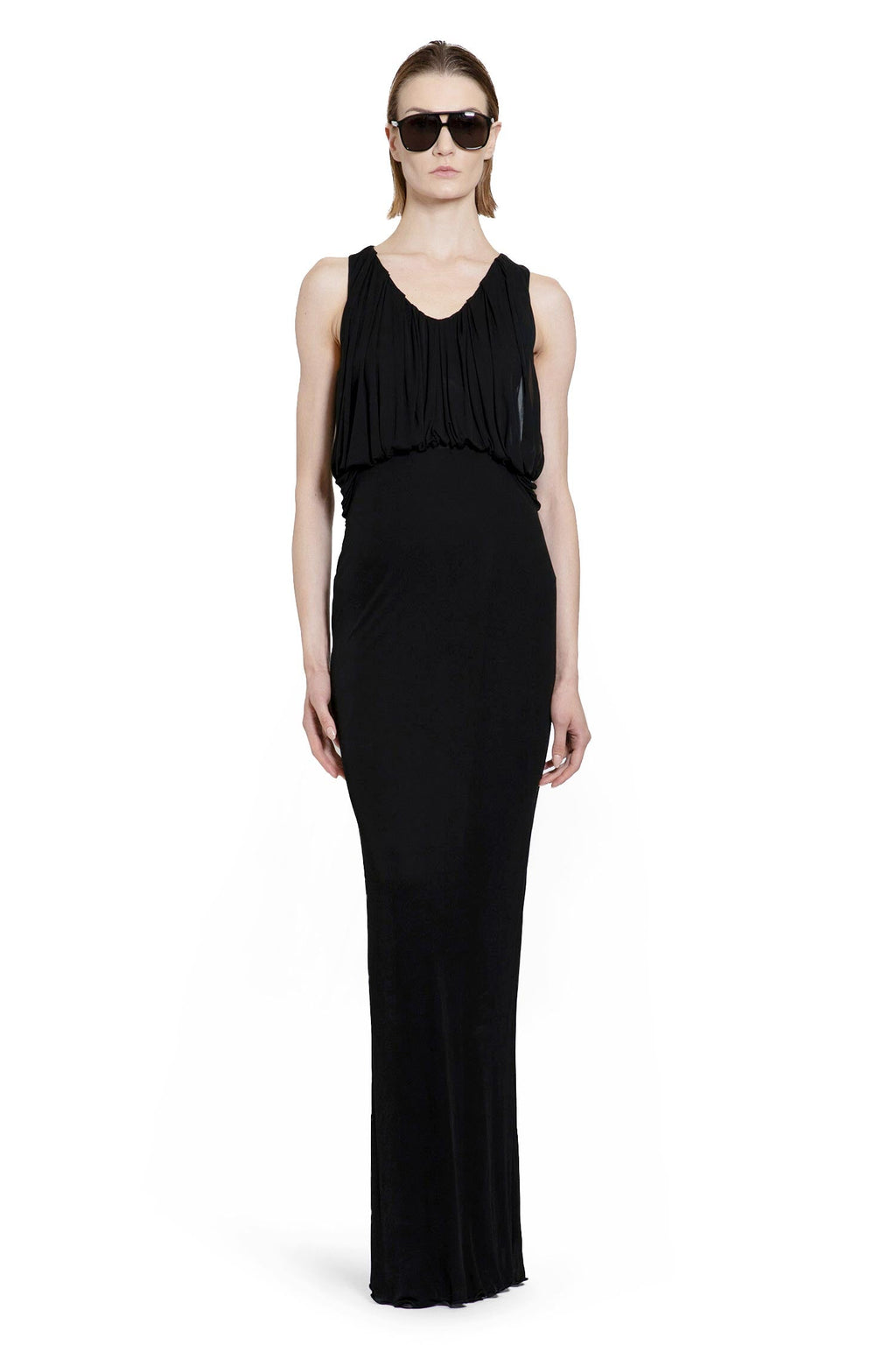 Long Draped Dress Saint laurent оригінал – Купити в Україні – вид ззаду