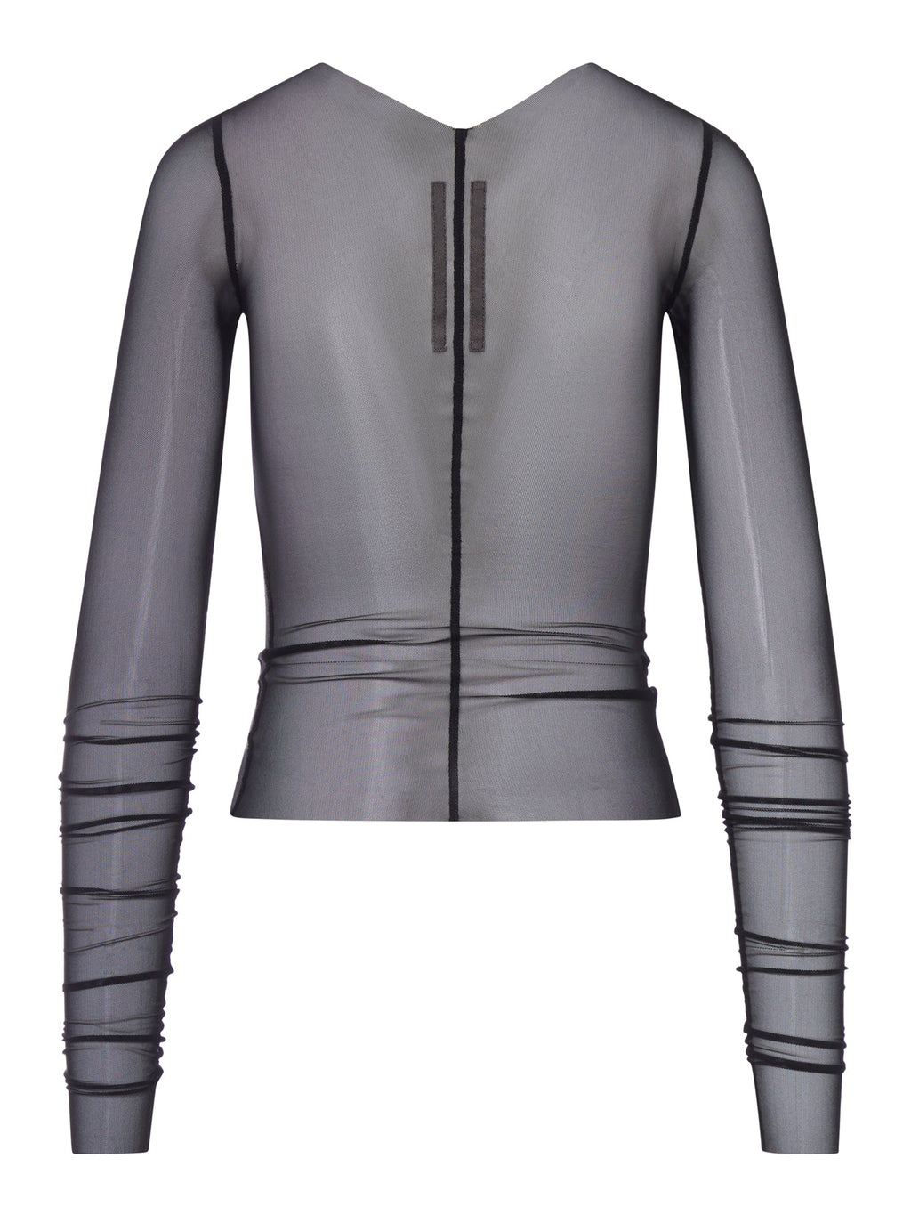 Temple T-Shirt In Transparent Tulle Rick owens – Гарантія оригінальності – вид ззаду