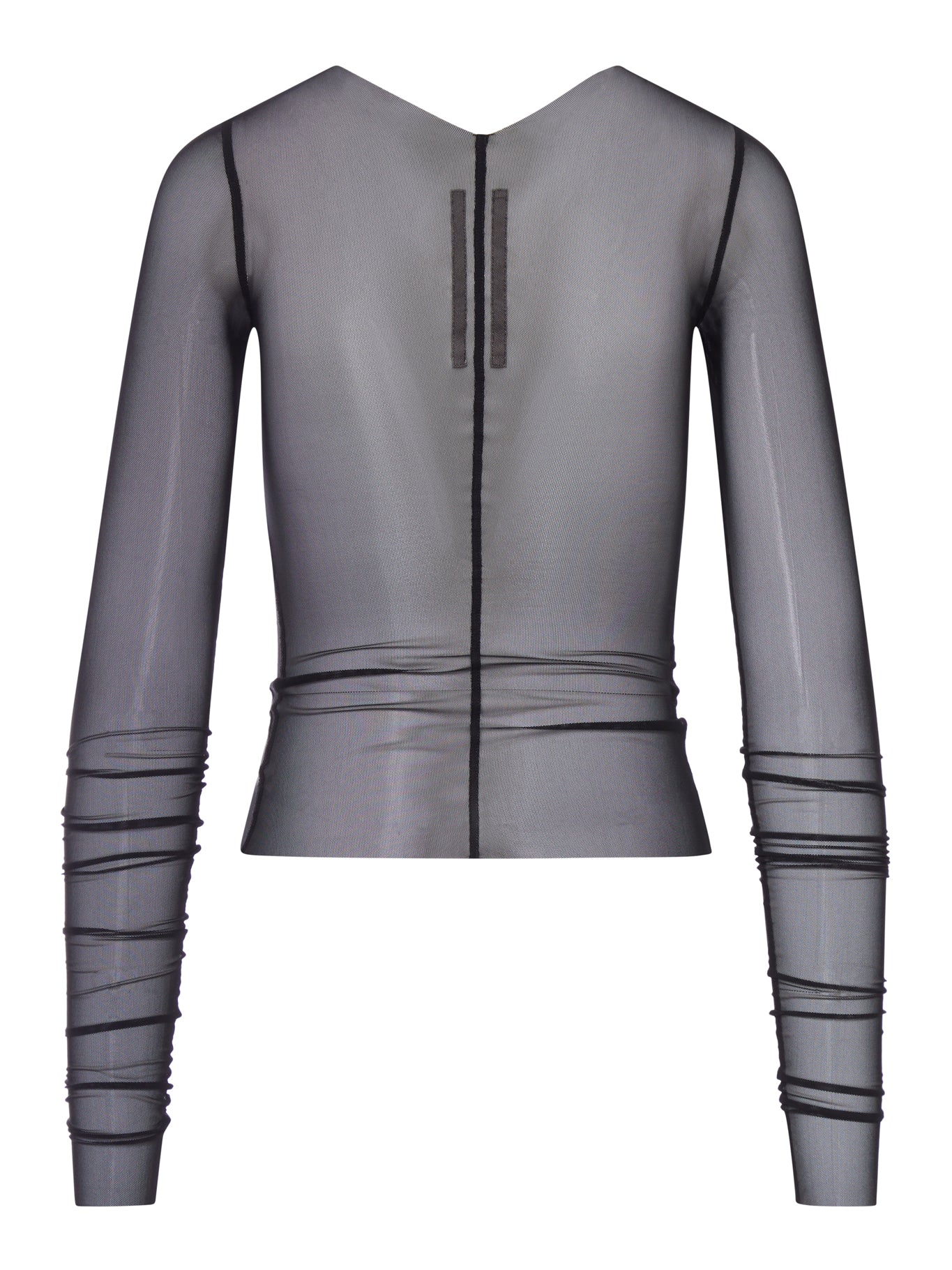 Temple T-Shirt In Transparent Tulle Rick owens – Гарантія оригінальності – вид ззаду