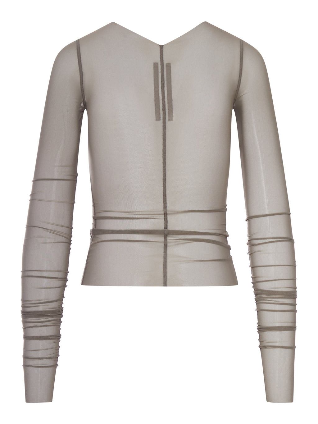 Temple T-Shirt In Transparent Tulle Rick owens – Гарантія оригінальності – вид ззаду