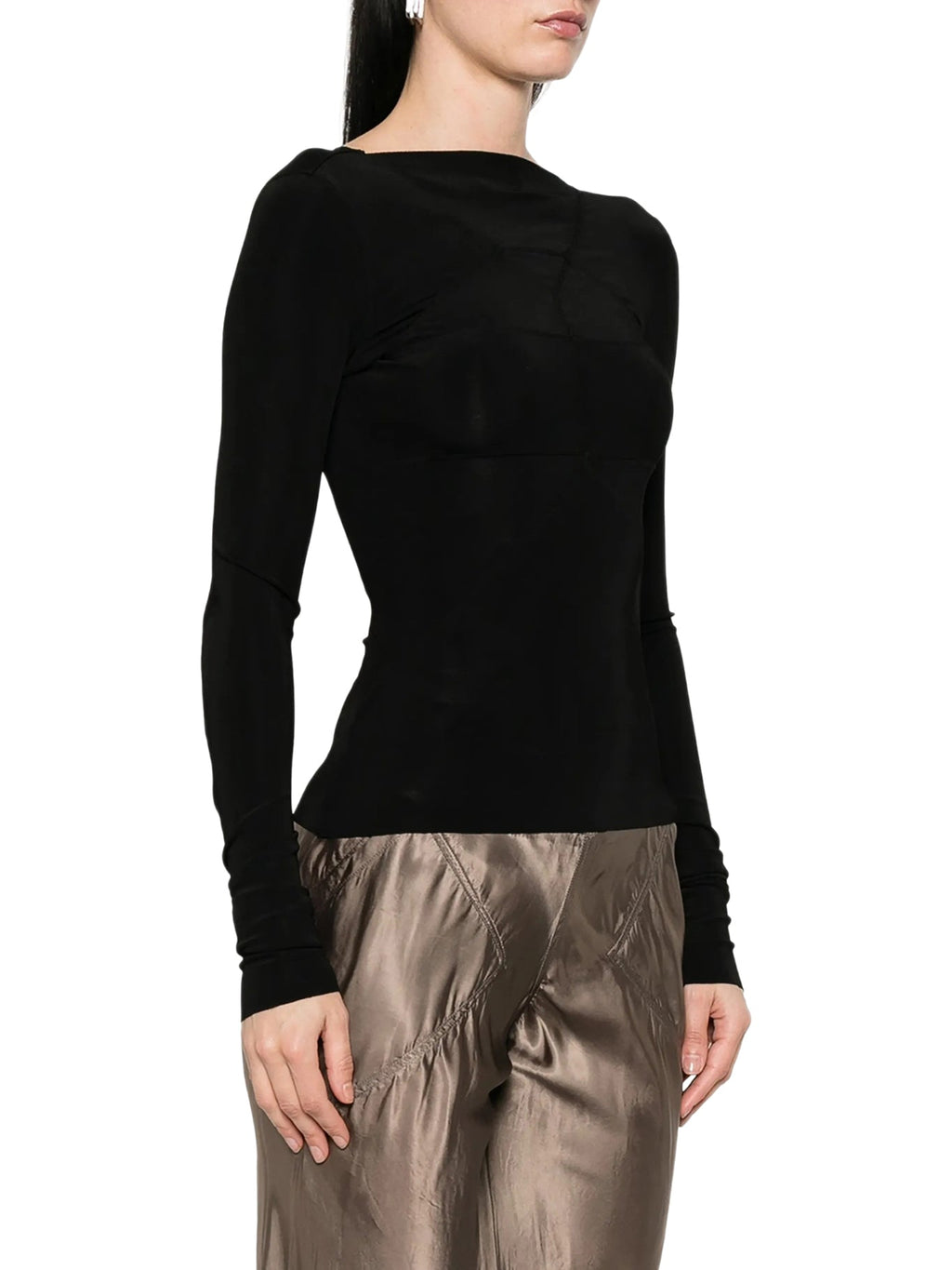 Fitted Temple Top With V-Neck Back Rick owens оригінал – Купити в Україні – детальний вид