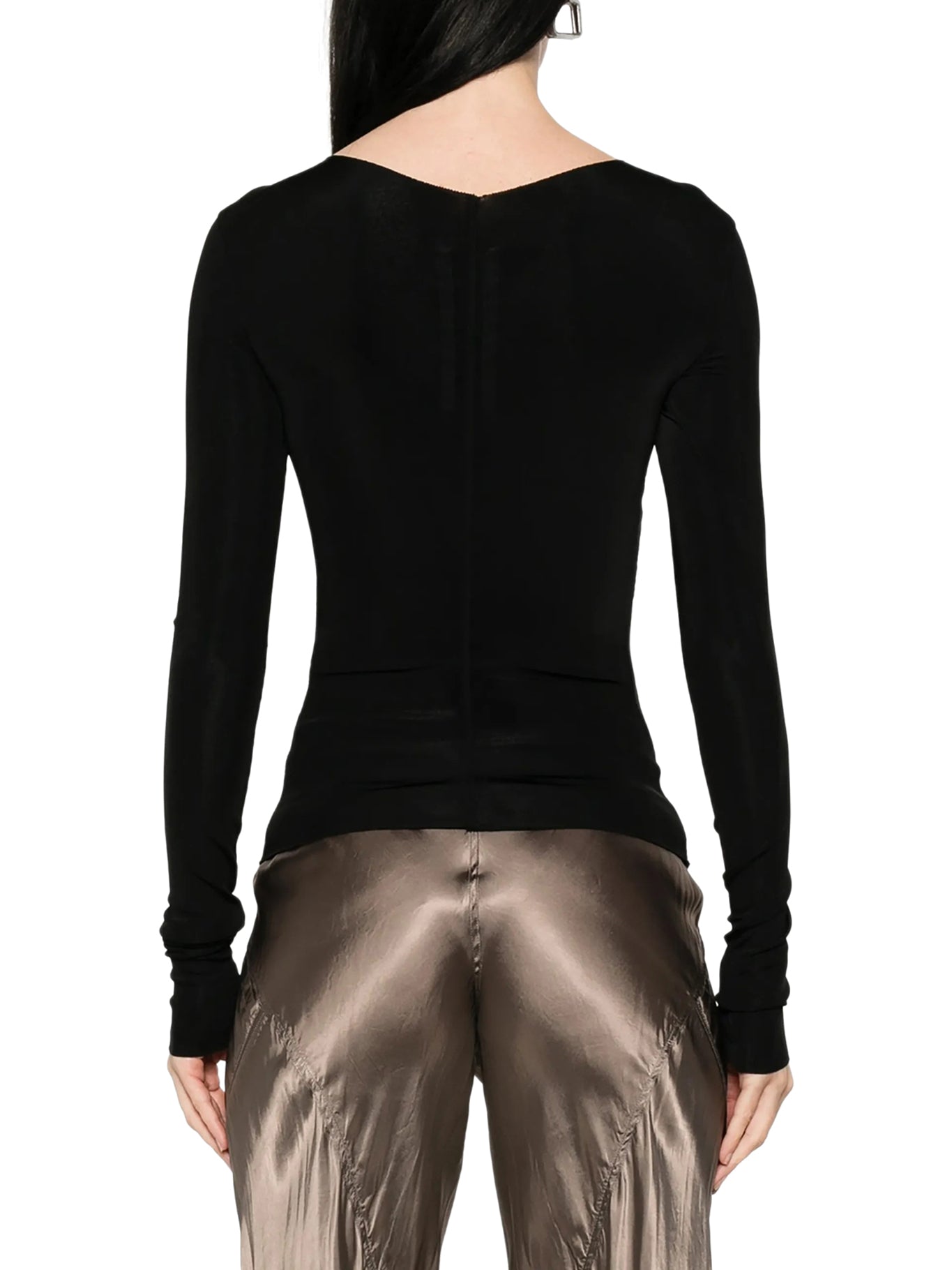 Fitted Temple Top With V-Neck Back Rick owens оригінал – Купити в Україні – збільшений вид