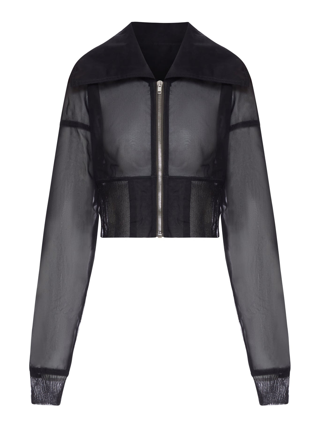 Cropped Dracucollar Bomber Rick owens оригінал – Купити в Україні – боковий вид