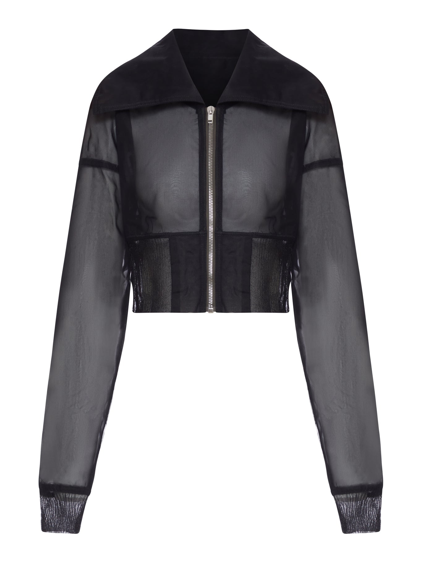 Cropped Dracucollar Bomber Rick owens оригінал – Купити в Україні – боковий вид