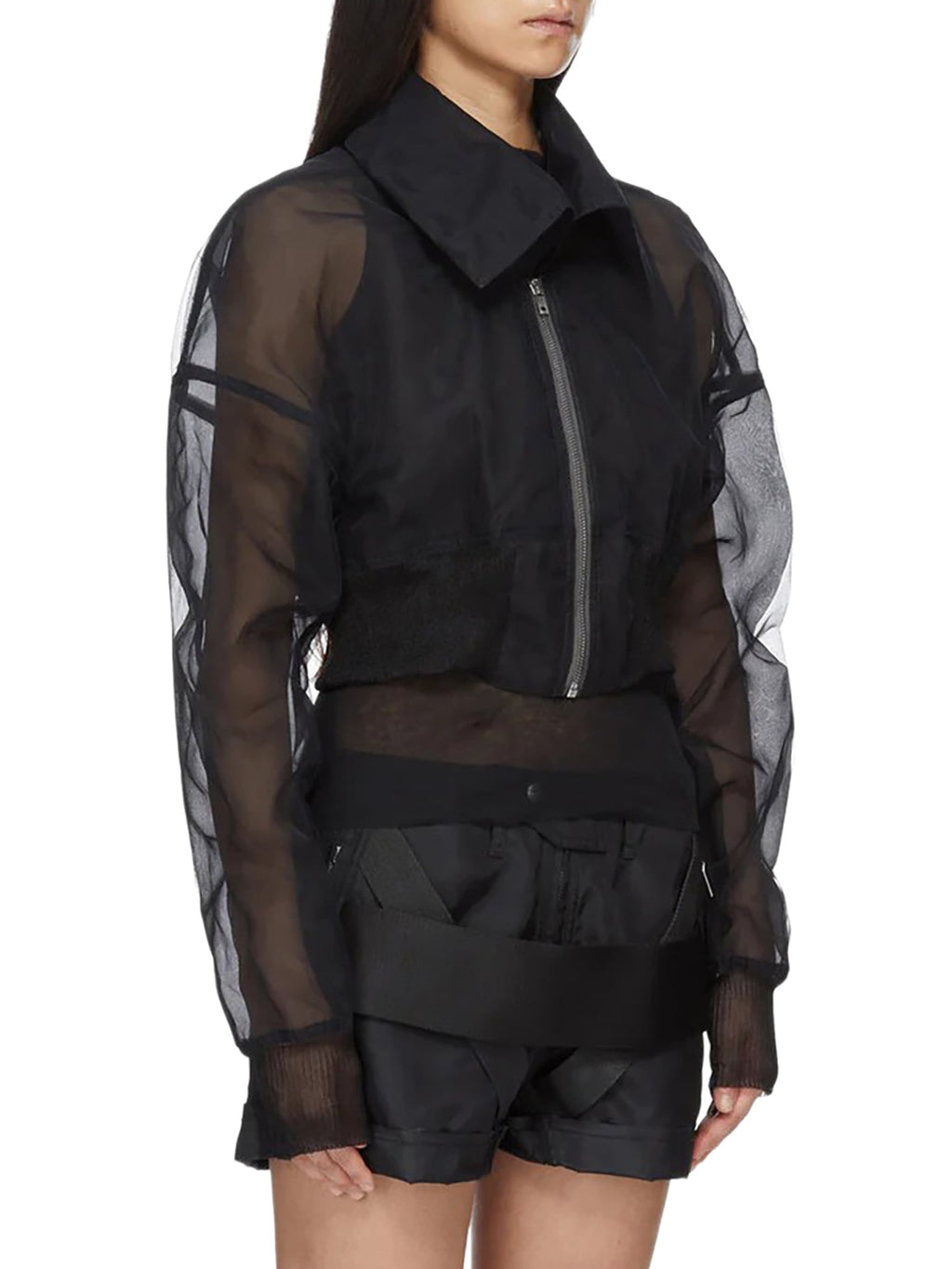 Cropped Dracucollar Bomber Rick owens оригінал – Купити в Україні – збільшений вид
