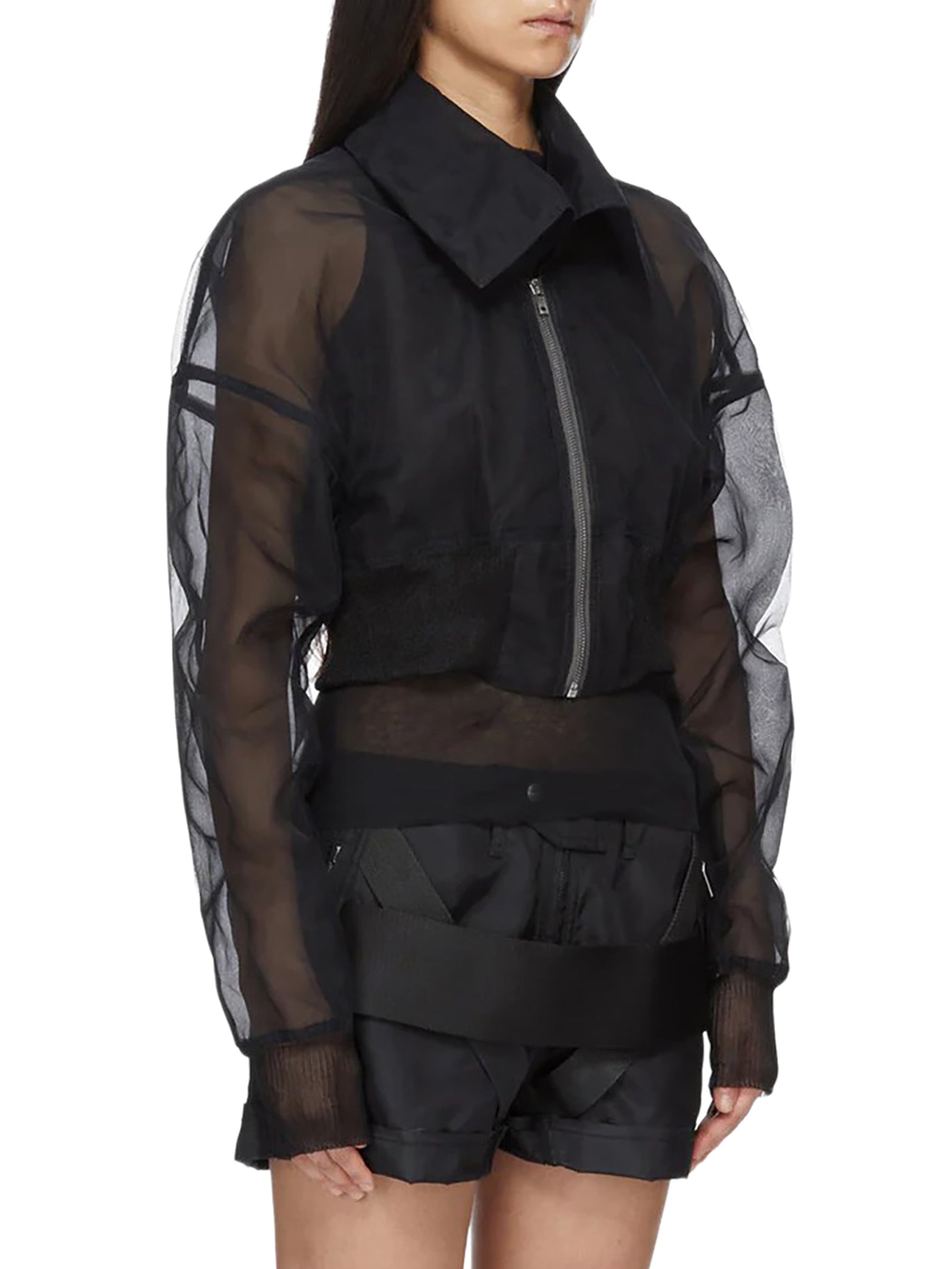 Cropped Dracucollar Bomber Rick owens оригінал – Купити в Україні – збільшений вид