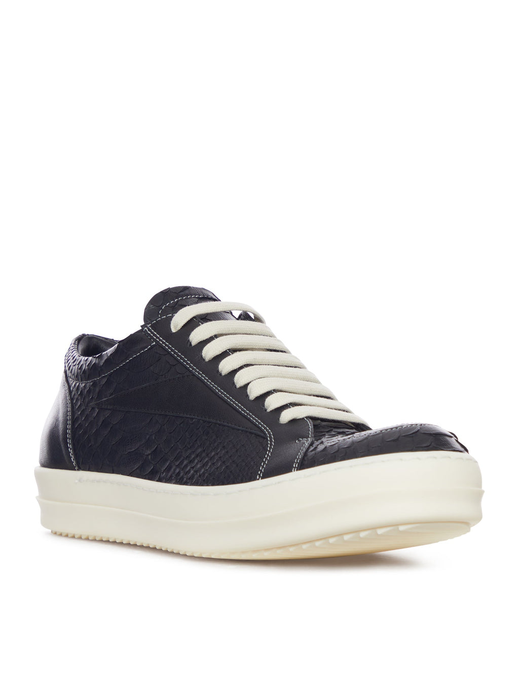 Low Sneakers In Exotic Leather Rick owens – Гарантія оригінальності – вид ззаду
