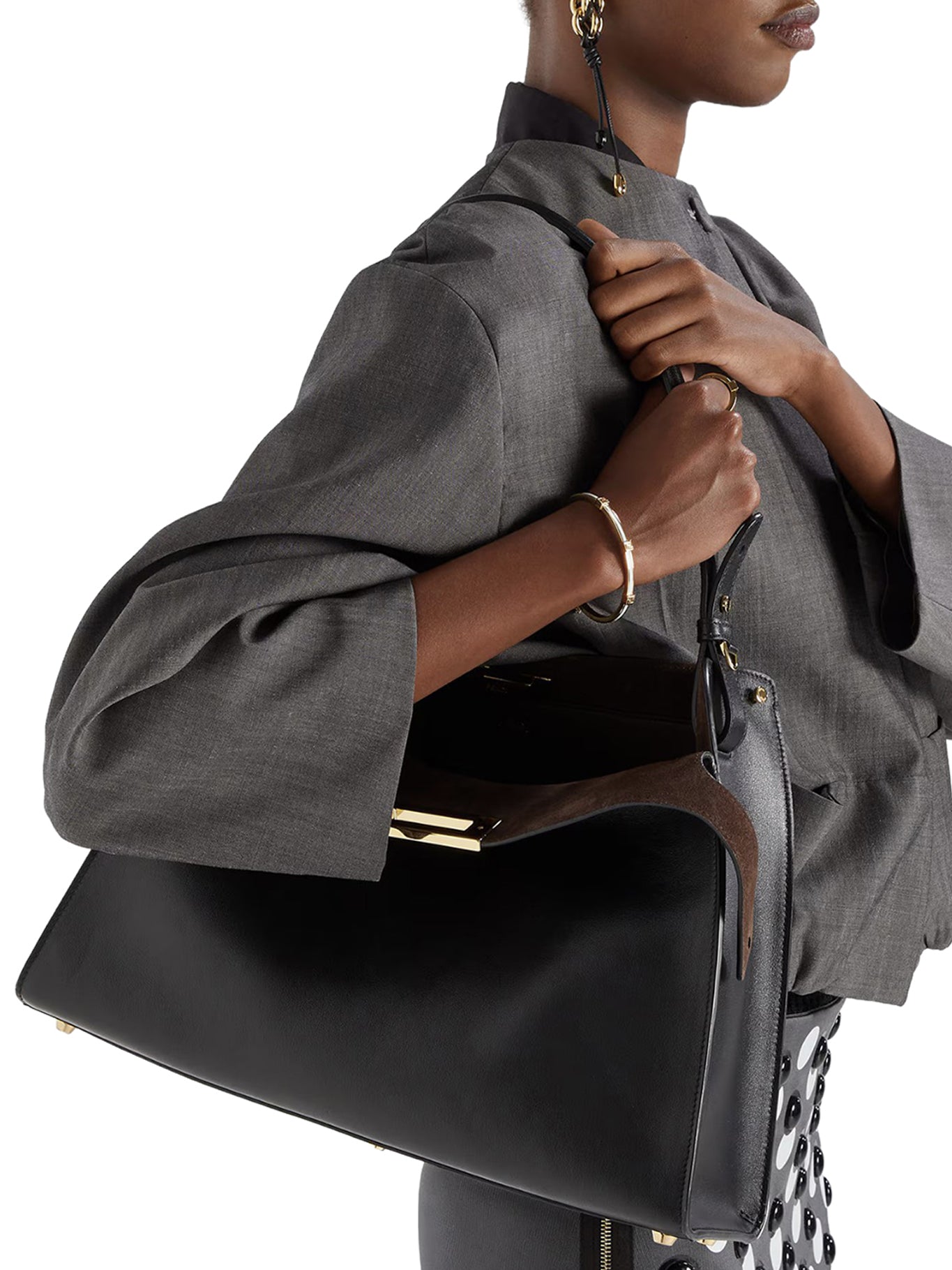 Оригінальна Way Medium Leather Bag Fendi – вид ззаду
