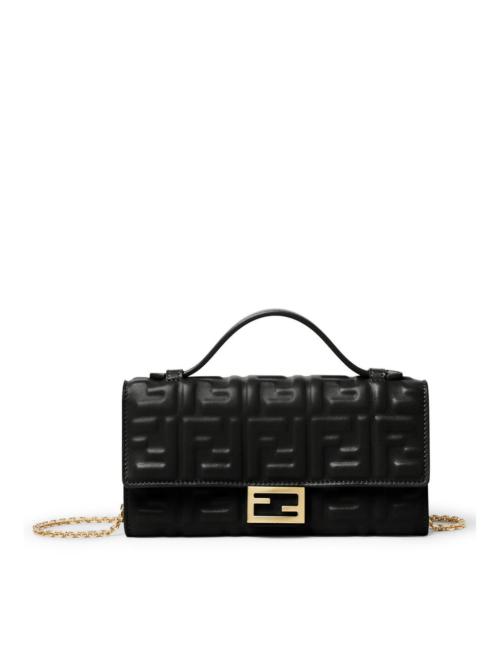 Baguette Continental With Chain Fendi – Гарантія оригінальності – боковий вид