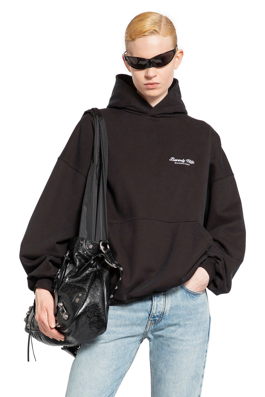 Beverly Hills Oversize Hoodie Balenciaga оригінал – Купити в Україні – боковий вид