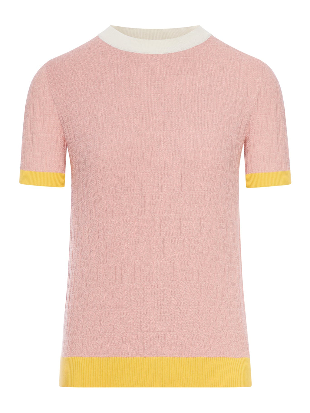 Crew Neck Cotton And Silk Sweater Fendi – Гарантія оригінальності – боковий вид