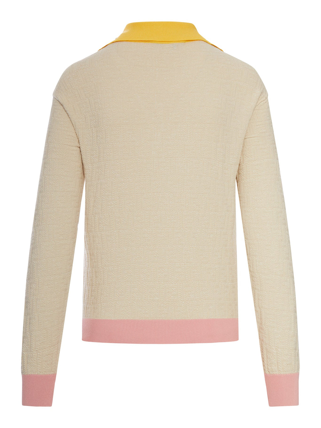 Ff Color Block Cotton And Silk Sweater Fendi оригінал – Купити в Україні – вид ззаду