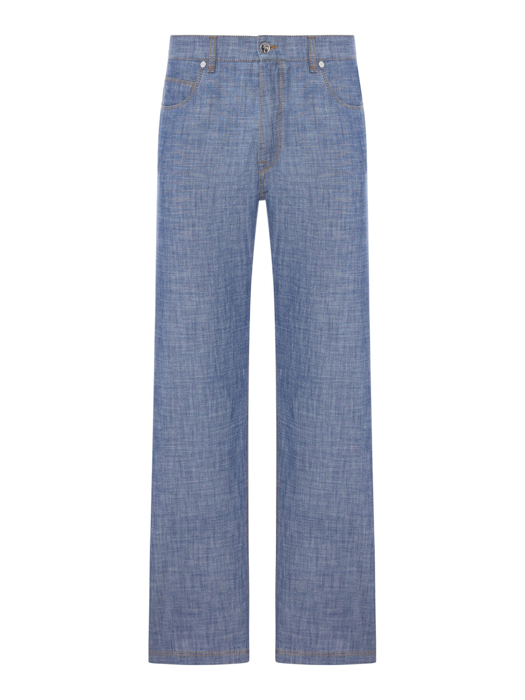 Blue Chambray Denim Pants Fendi оригінал – Купити в Україні – боковий вид