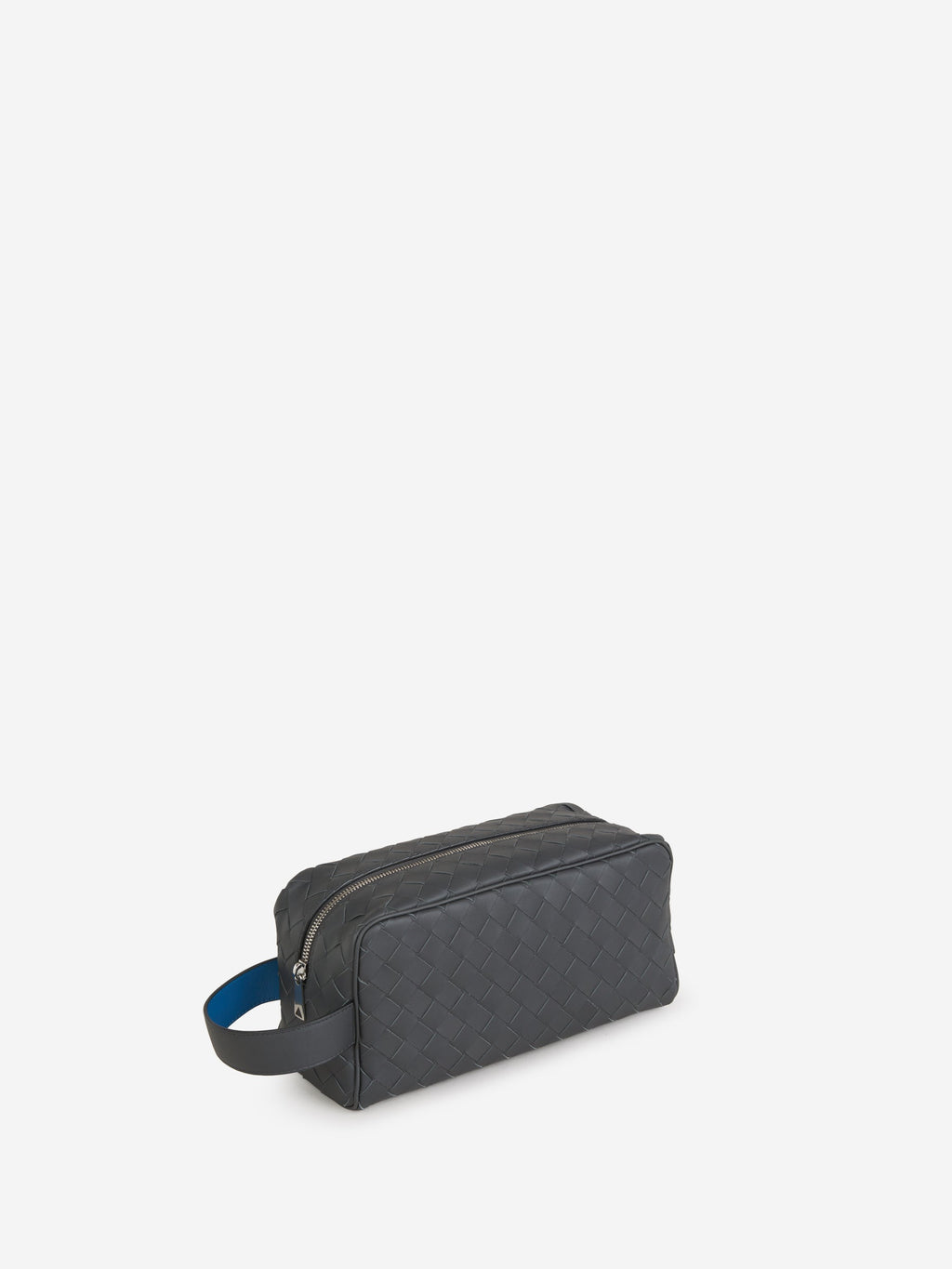 Intrecciato Leather Toiletry Bag Bottega veneta – Гарантія оригінальності – вид ззаду