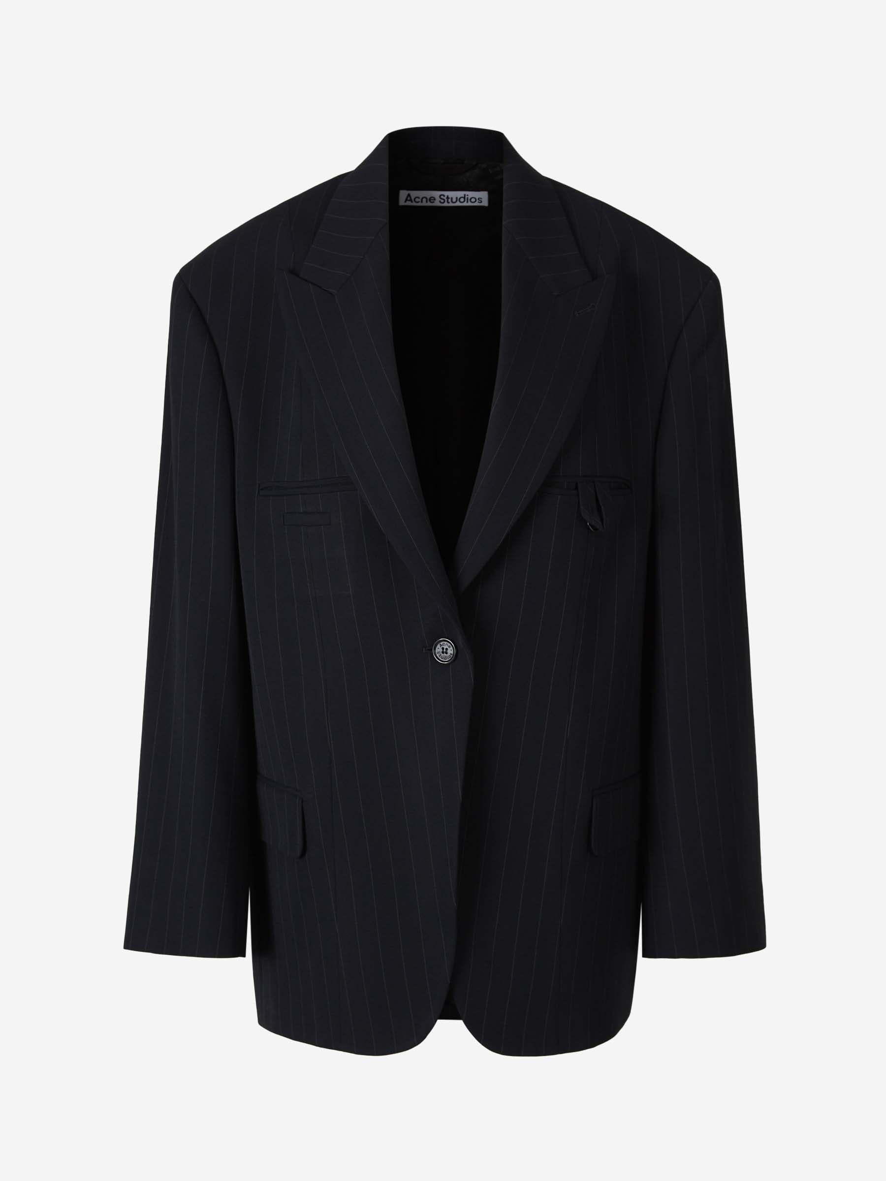 Pinstripe Blazer Acne studios – Гарантія оригінальності – боковий вид