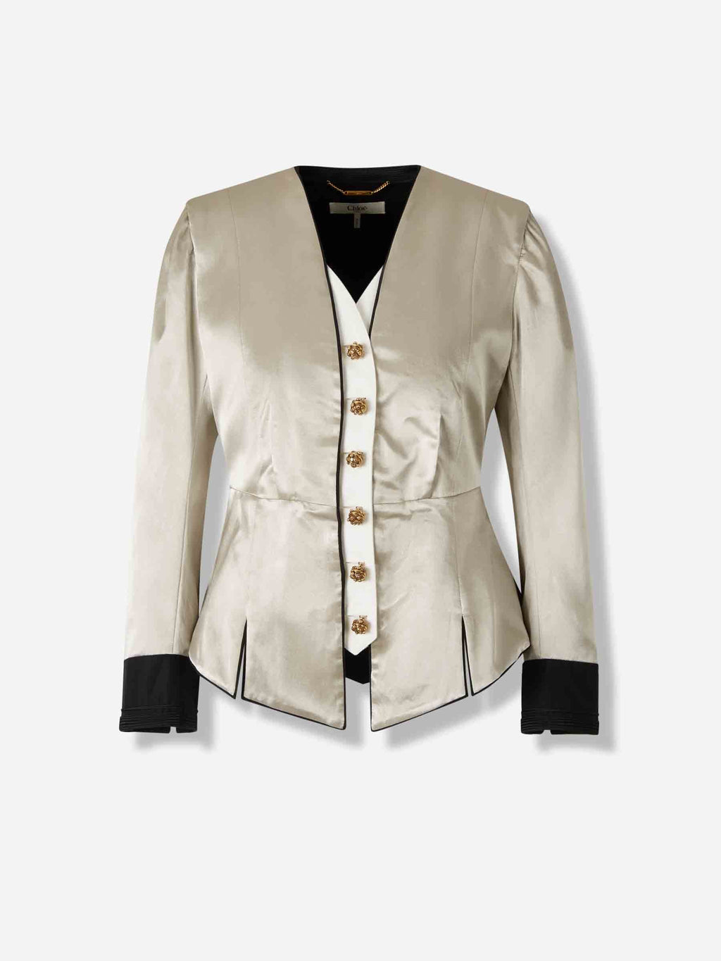 Satin Silk Blazer Chloe – Гарантія оригінальності – боковий вид